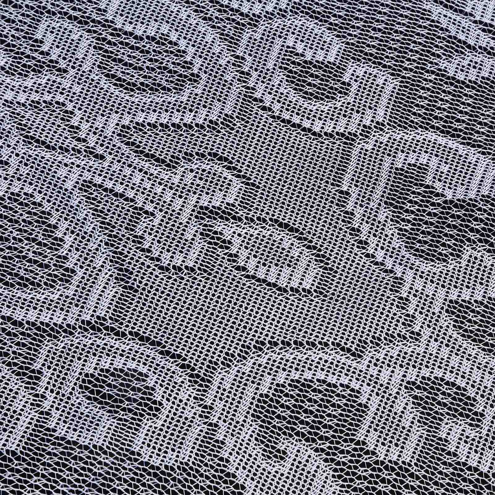 Lace 108" Round Tablecloth White - Premium Design for Formal Table Settings