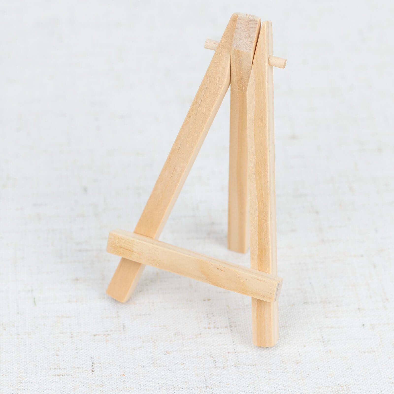 10-Pack Wooden Display Easel Stands DIY Mini Design Natural - Rustic Place Card Table Number Holders 5"
