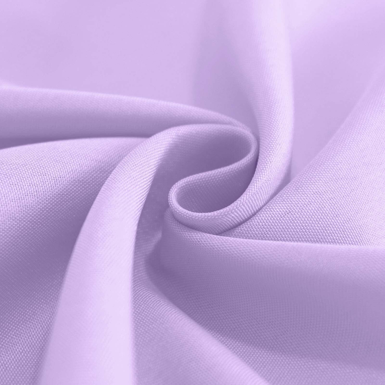 Polyester 132" Round Tablecloth Lavender Lilac - Seamless Chic Table Cover
