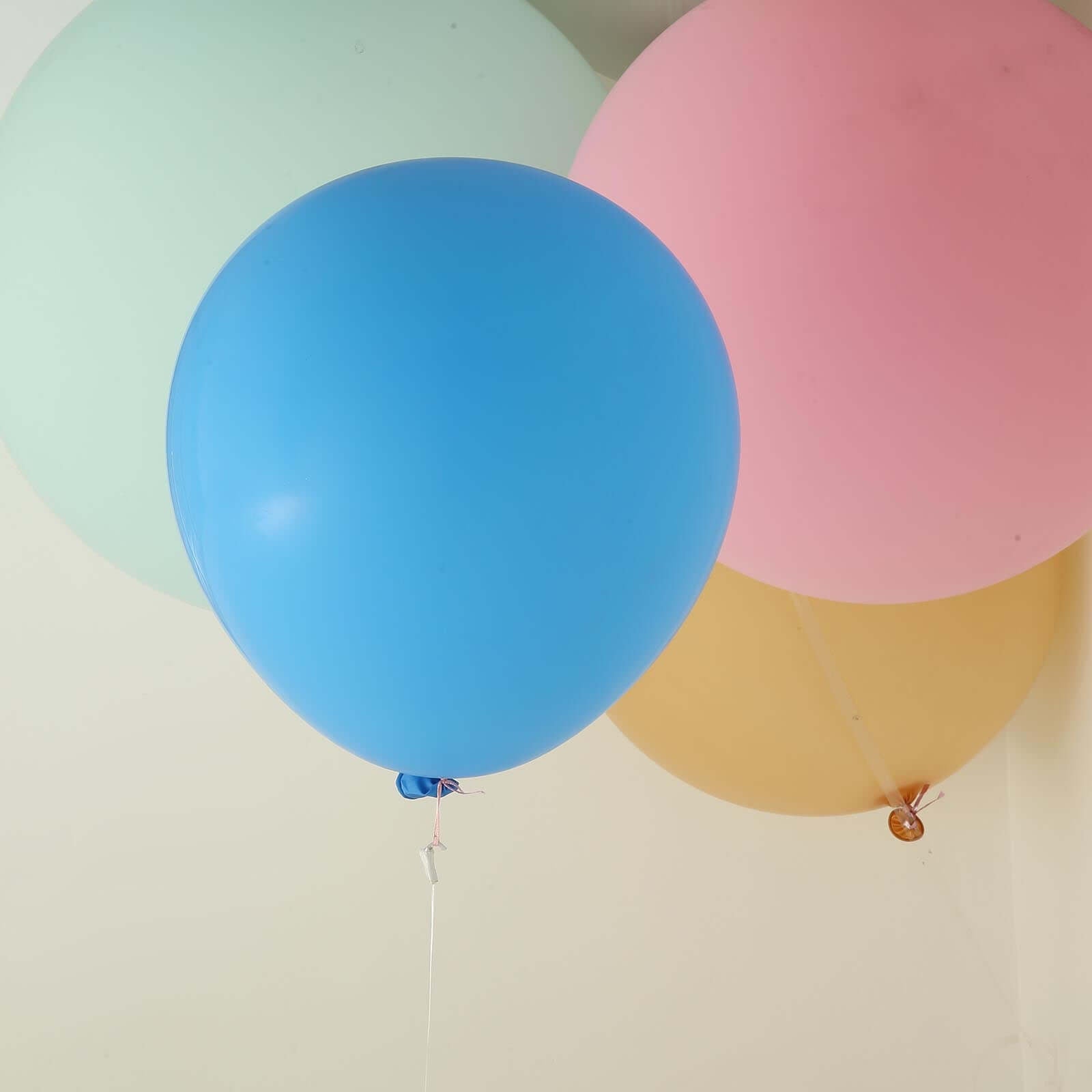 10 Pack 18" Matte Pastel Light Blue Helium or Air Latex Party Balloons