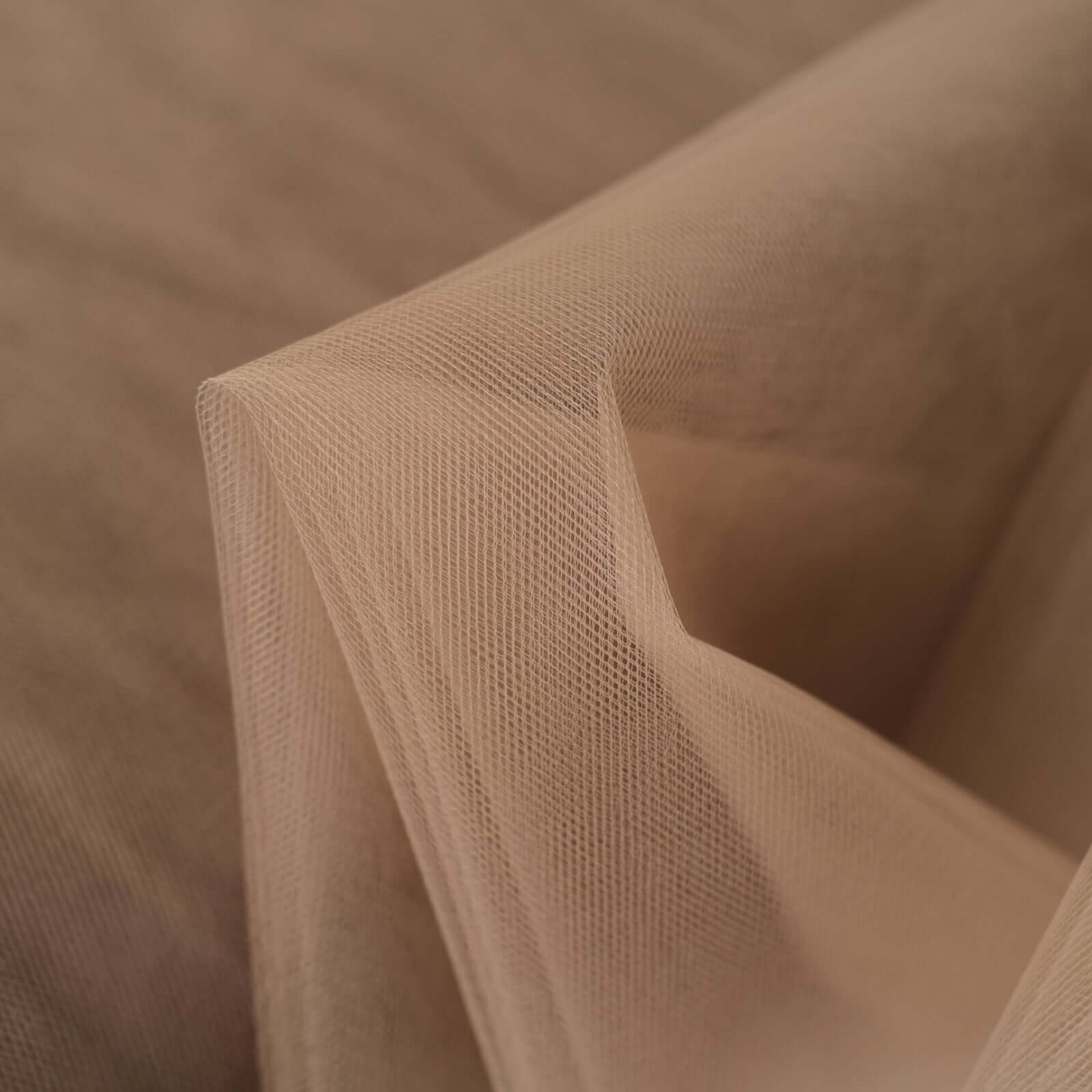 108"x50 Yards Natural Tulle Fabric Bolt, DIY Craft Fabric Roll