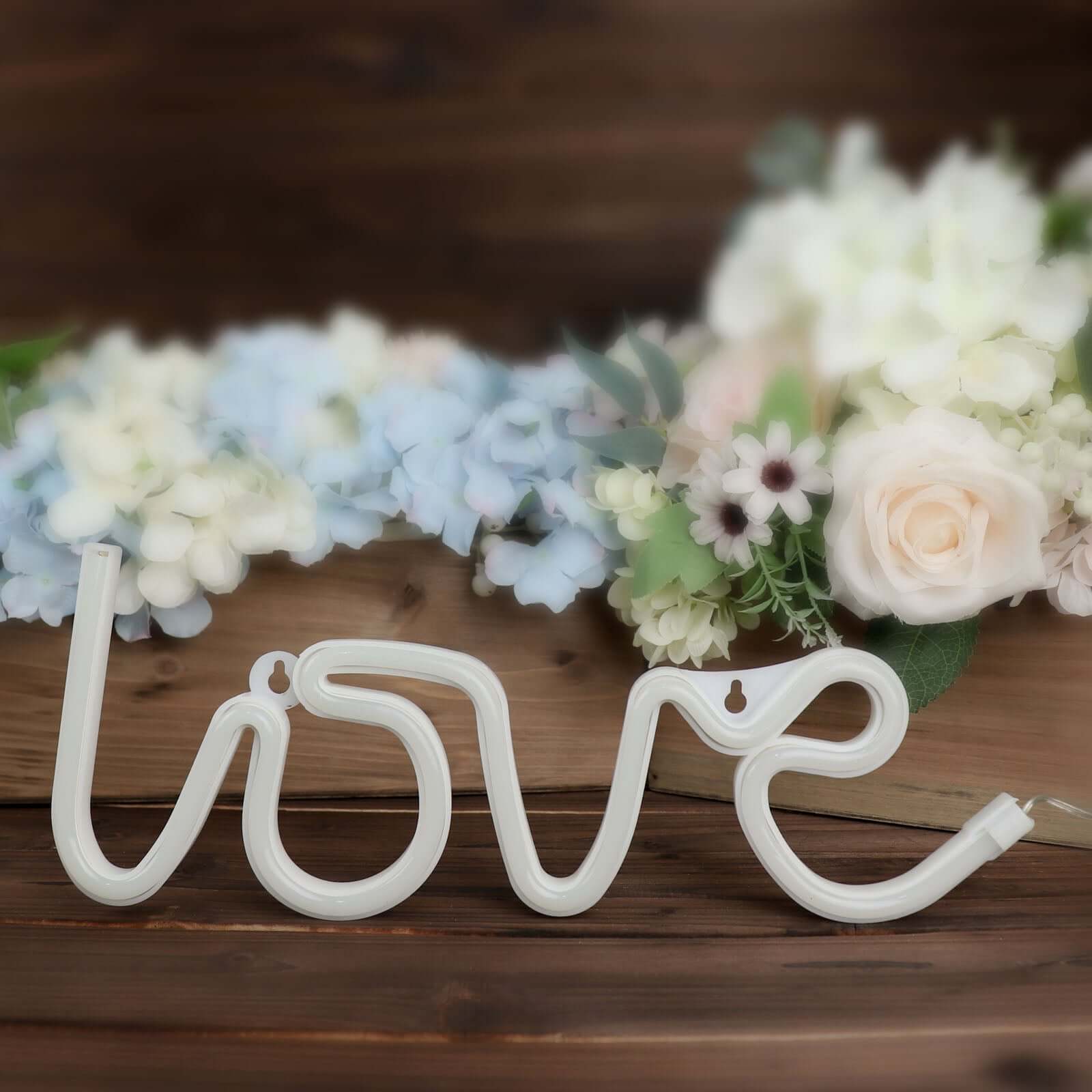 13" Love Neon Light Sign, LED Reusable Wall Decor Lights USB and Battery Operated