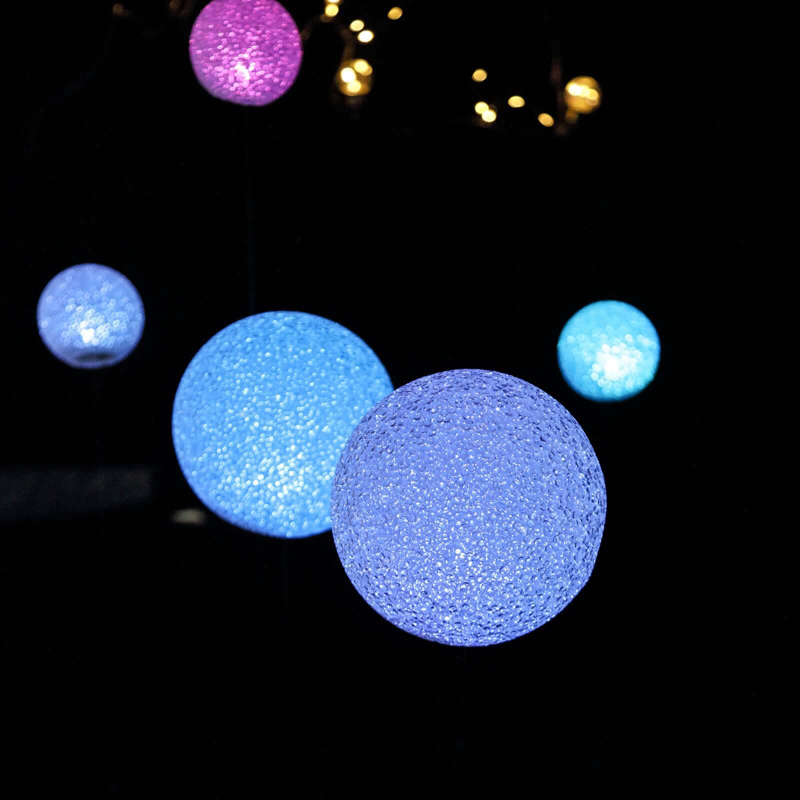 2-Pack LED Light Globes Color Changing - Battery Operated Ball Centerpieces 6"