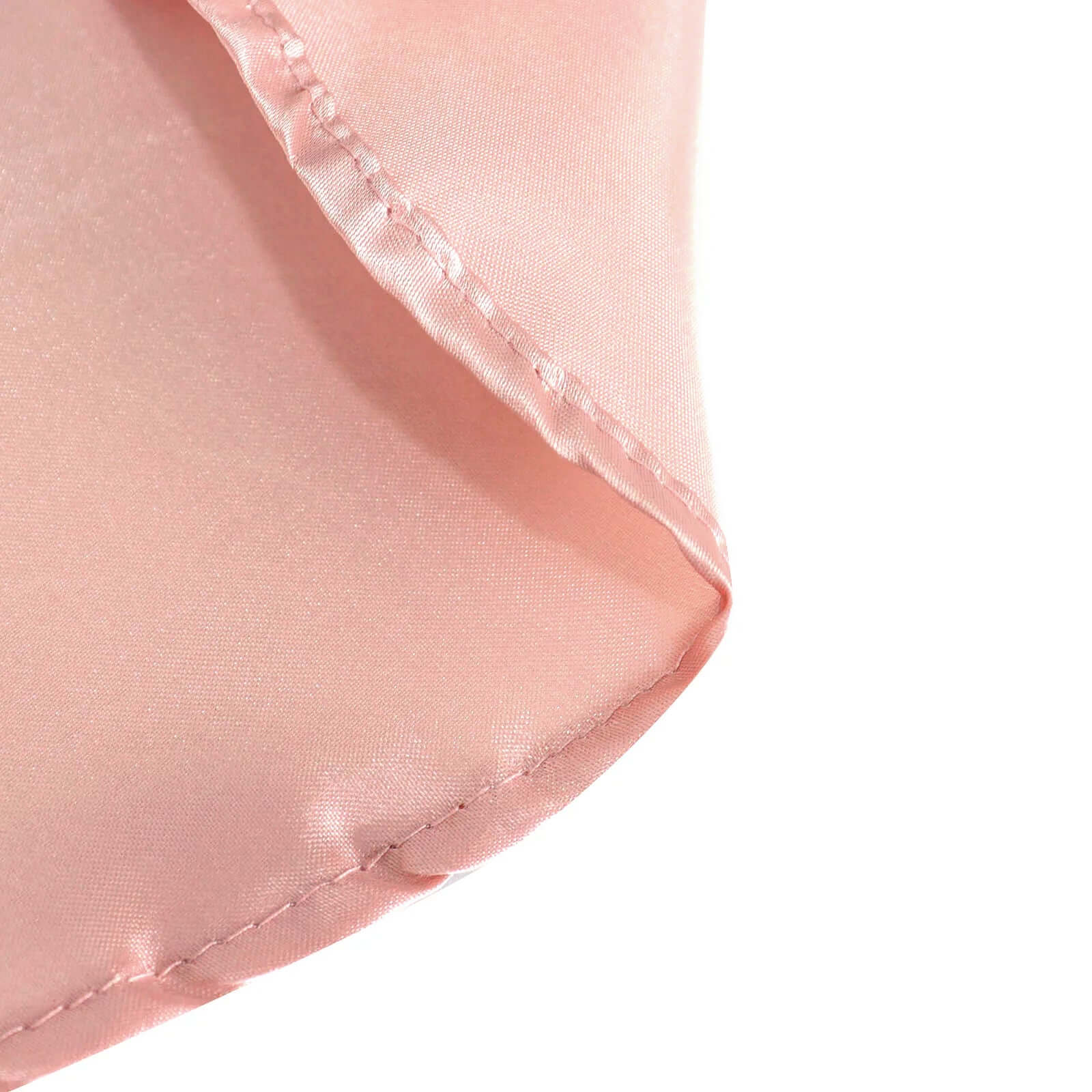Satin 132" Round Tablecloth Dusty Rose - Stylish Seamless Table Cover