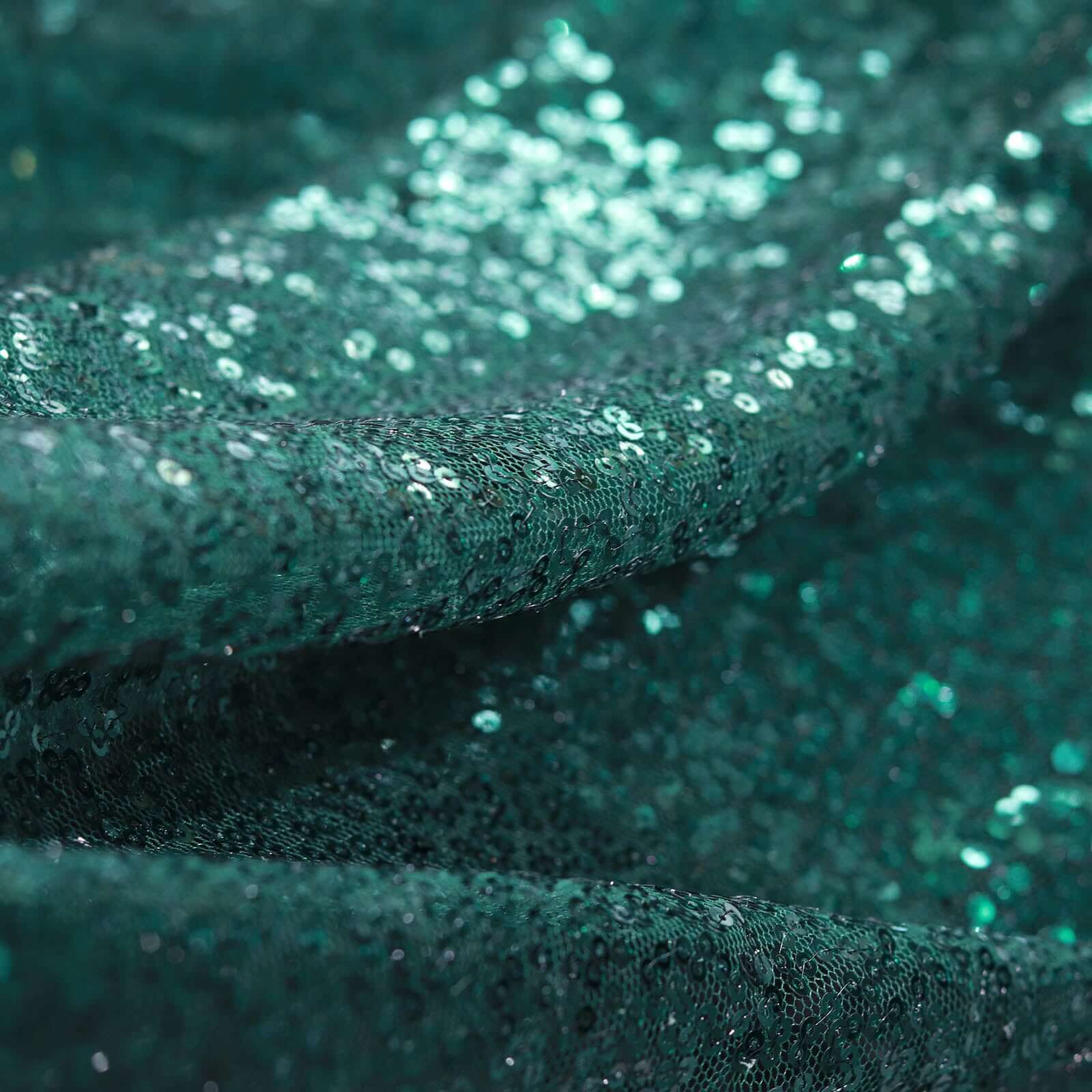 54"x4 Yards Hunter Emerald Green Sequin Fabric Bolt, Sparkly DIY Craft Fabric Roll