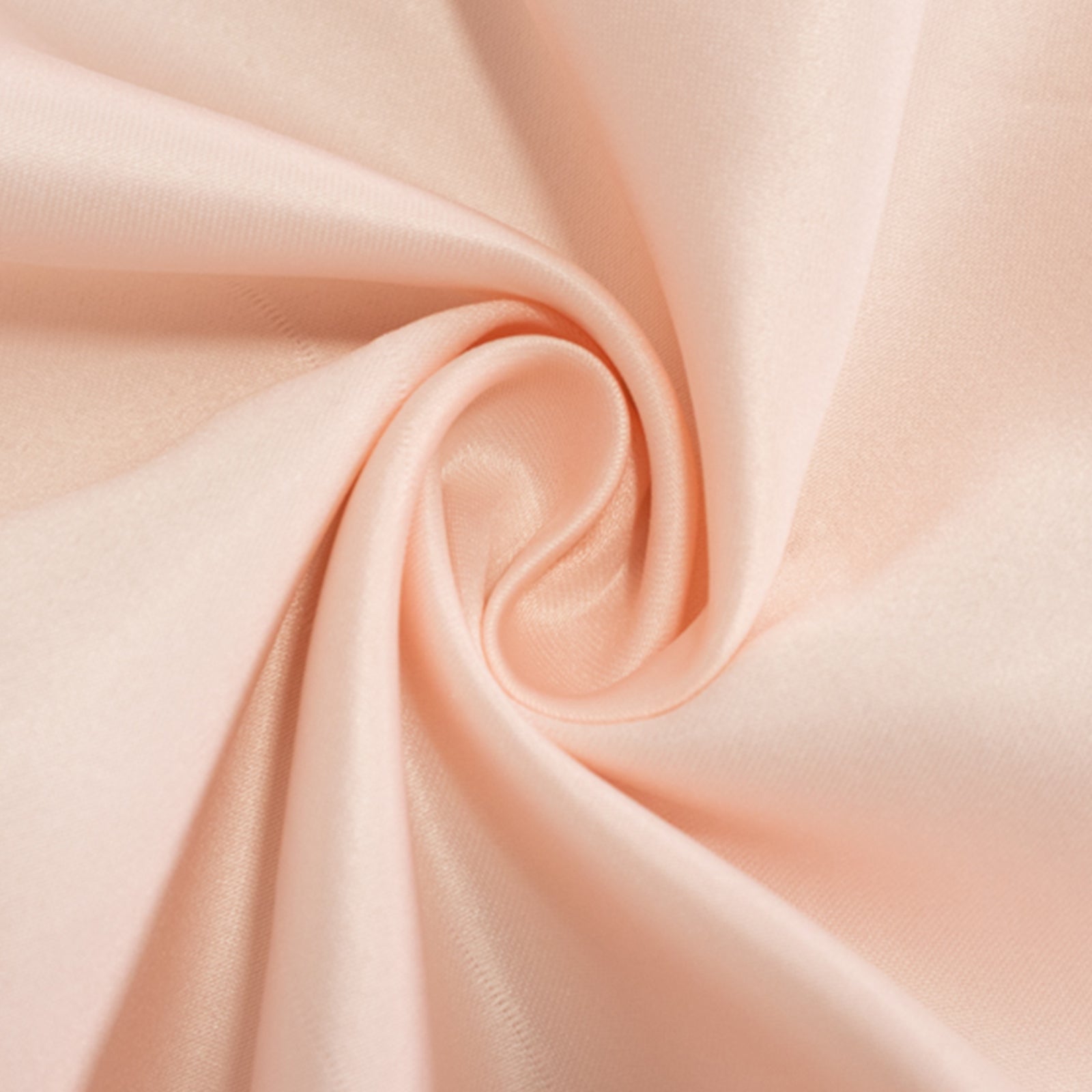 Lamour Satin 90"x156" Rectangle Tablecloth Blush - Luxurious, Soft Seamless Table Cover