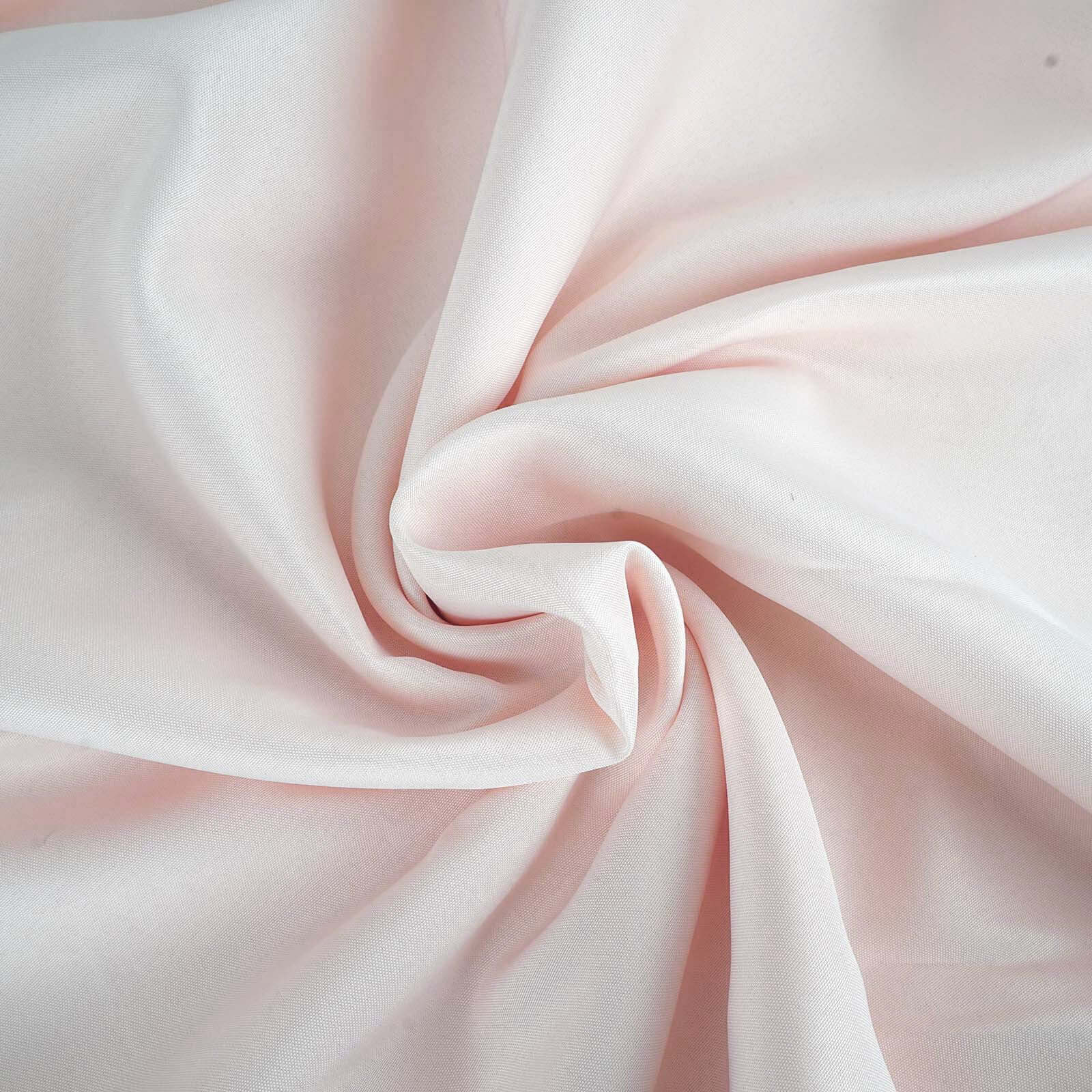 Polyester 132" Round Tablecloth Blush - Seamless Chic Table Cover