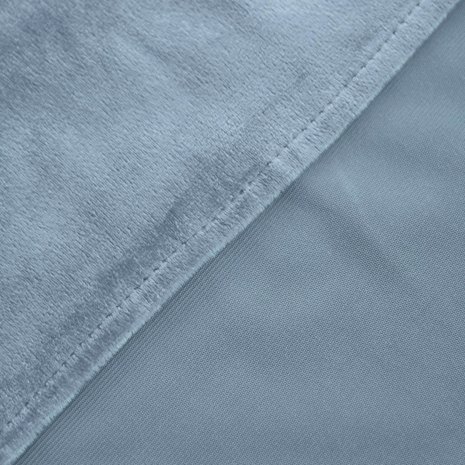 Velvet Chair Back Slipcover for Chiavari Chairs Dusty Blue - Soft and Smooth Solid Chair Back Cover Cap