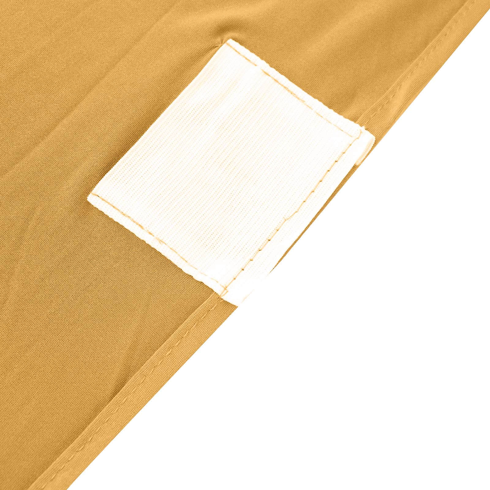 Spandex Chair Cover Gold for Folding Chairs - Durable Stretch Fitted Slipcover with Satin Rosette Design