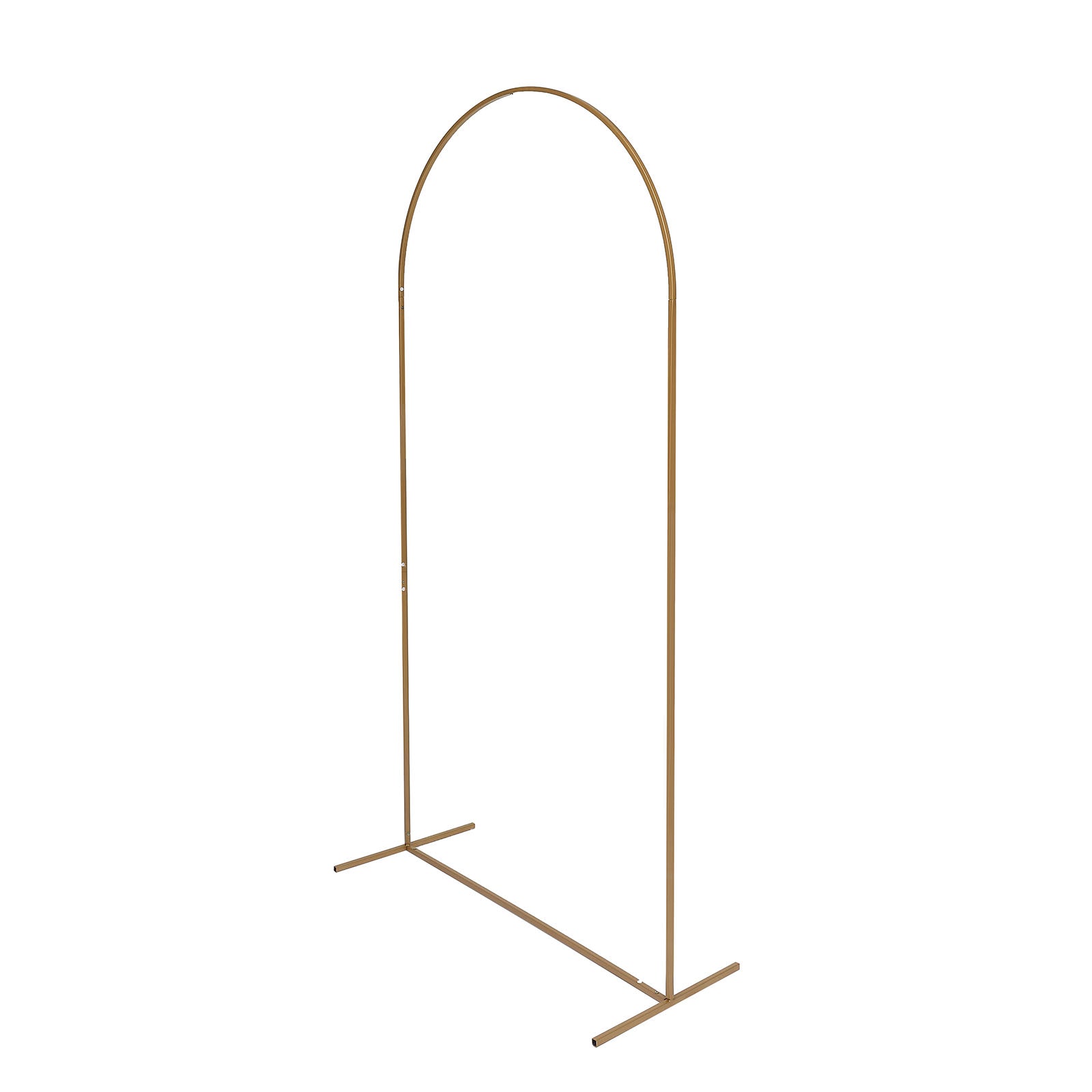 5ft Gold Metal Wedding Arch Chiara Backdrop Stand Floral Display Frame With Round Top