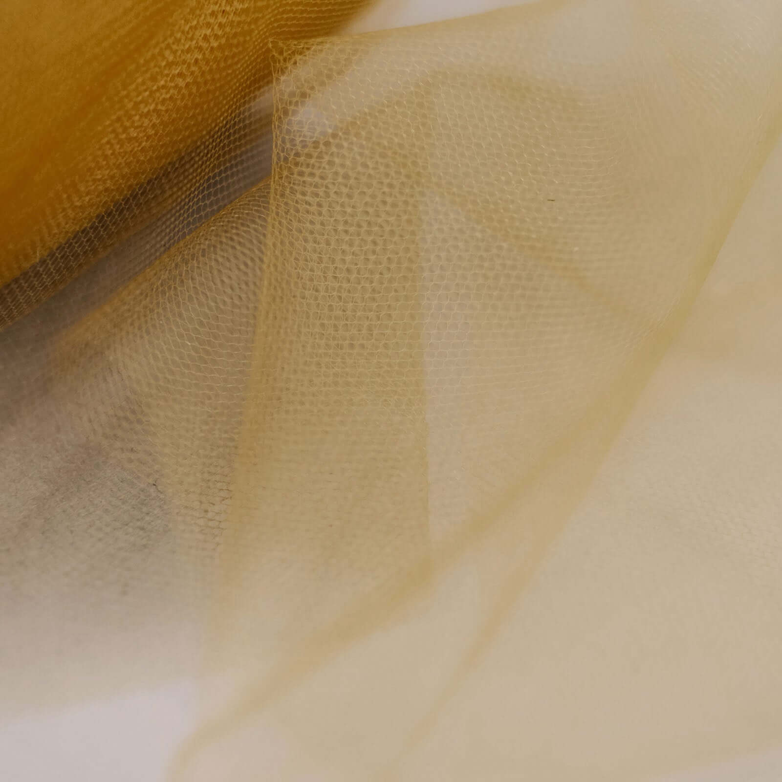 6"x100 Yards Gold Tulle Fabric Bolt, Sheer Fabric Spool Roll For Crafts