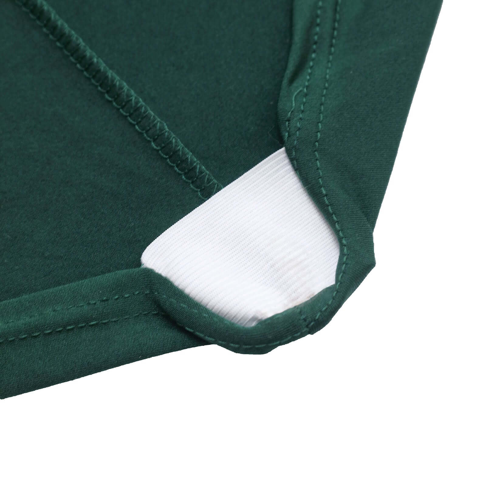 Stretch Spandex Chair Cover Hunter Emerald Green for Folding Chairs - Reusable & Wrinkle-Resistant 160GSM Fitted Slipcover