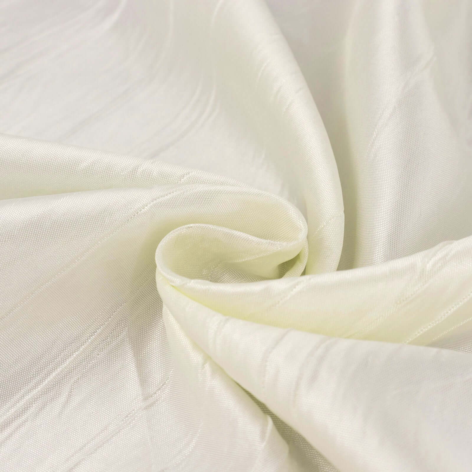 54"x10 Yards Ivory Accordion Crinkle Taffeta Fabric Bolt