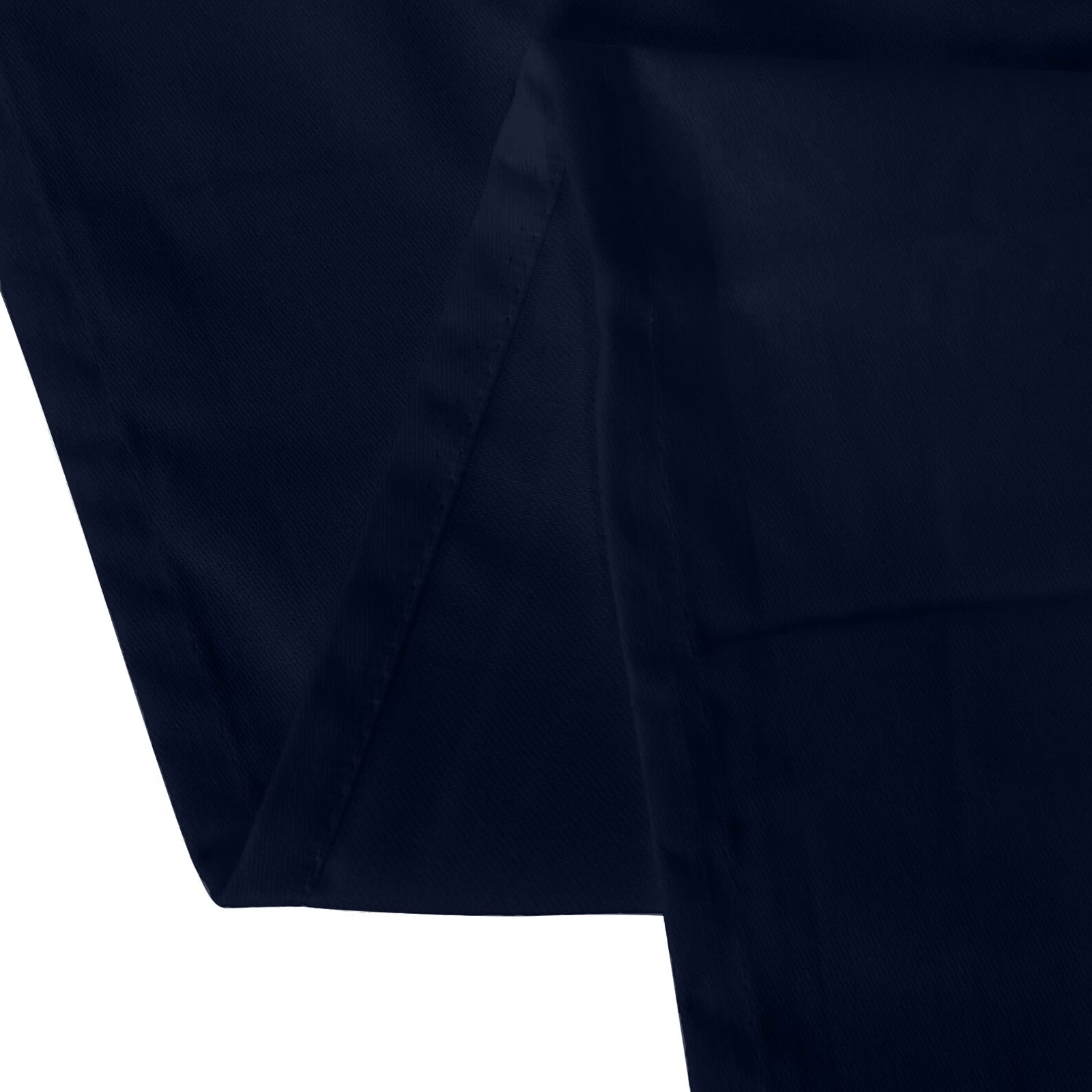 Cotton Blend 60"x102" Rectangle Tablecloth Navy Blue - Wrinkle-Resistant Table Cover