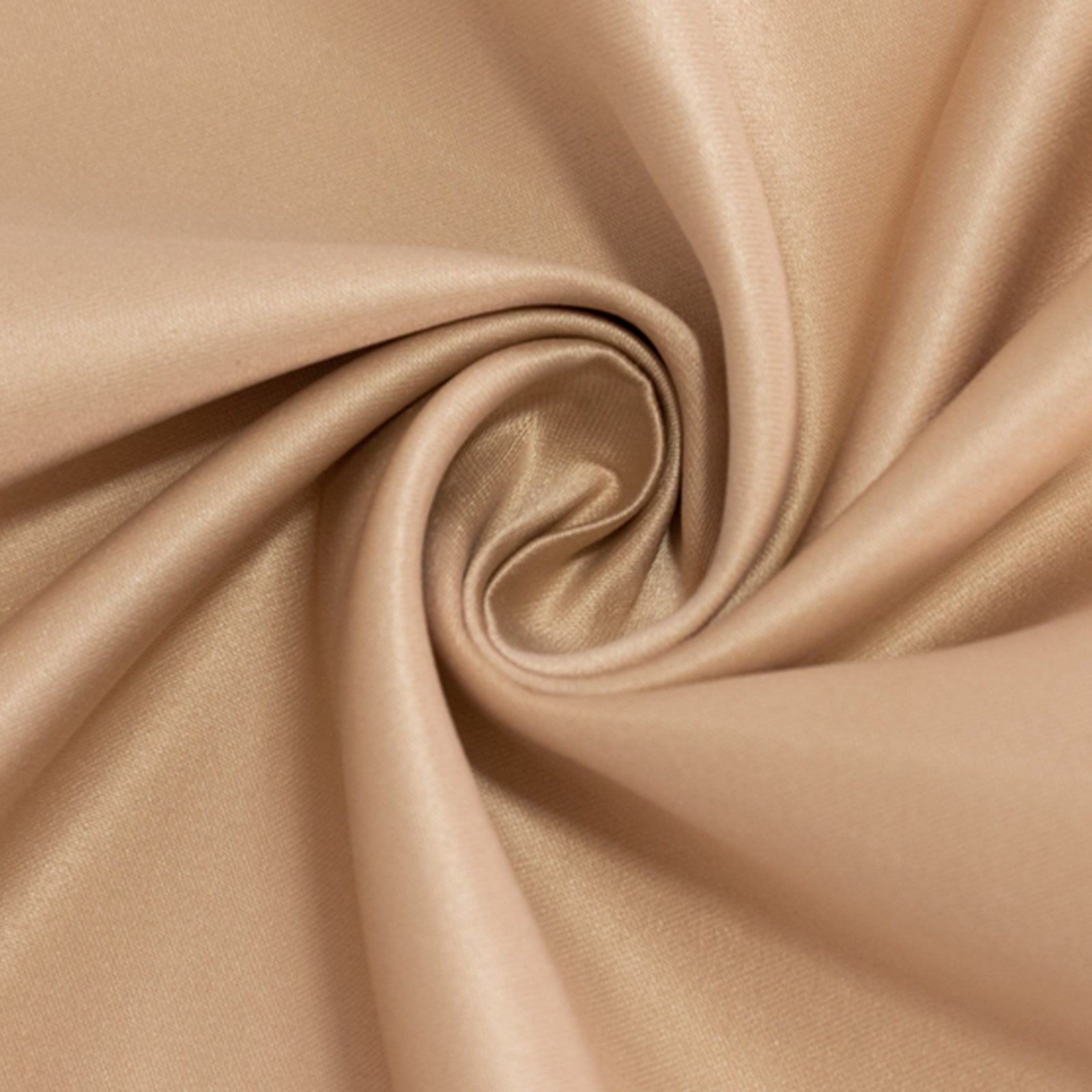Lamour Satin 54"x54" Table Overlay Square Tablecloth Nude - Durable & Silk-Like Table Cover