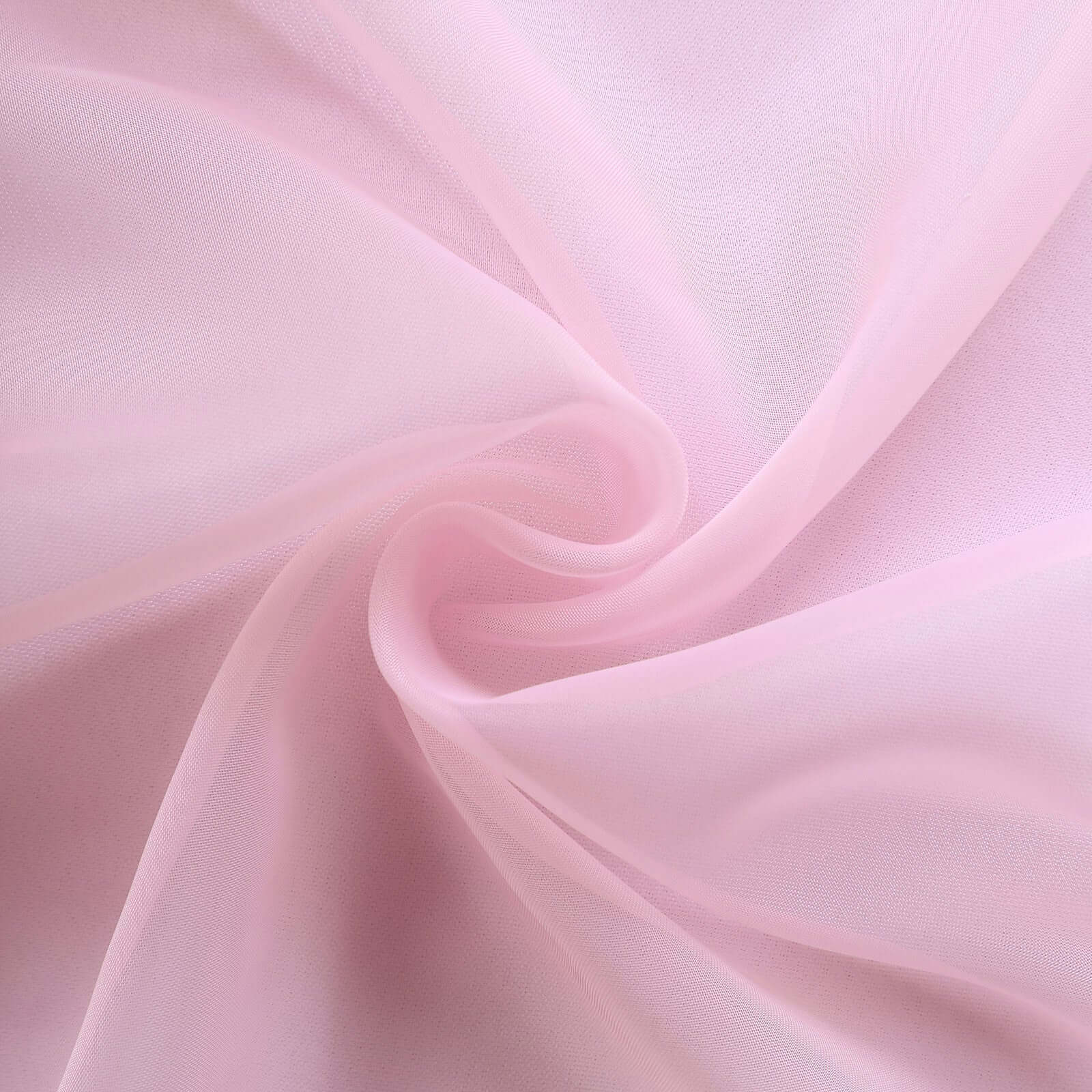 5 Pack Organza Chair Sashes Pink - Reusable Sheer Chair Bows 6"x108"