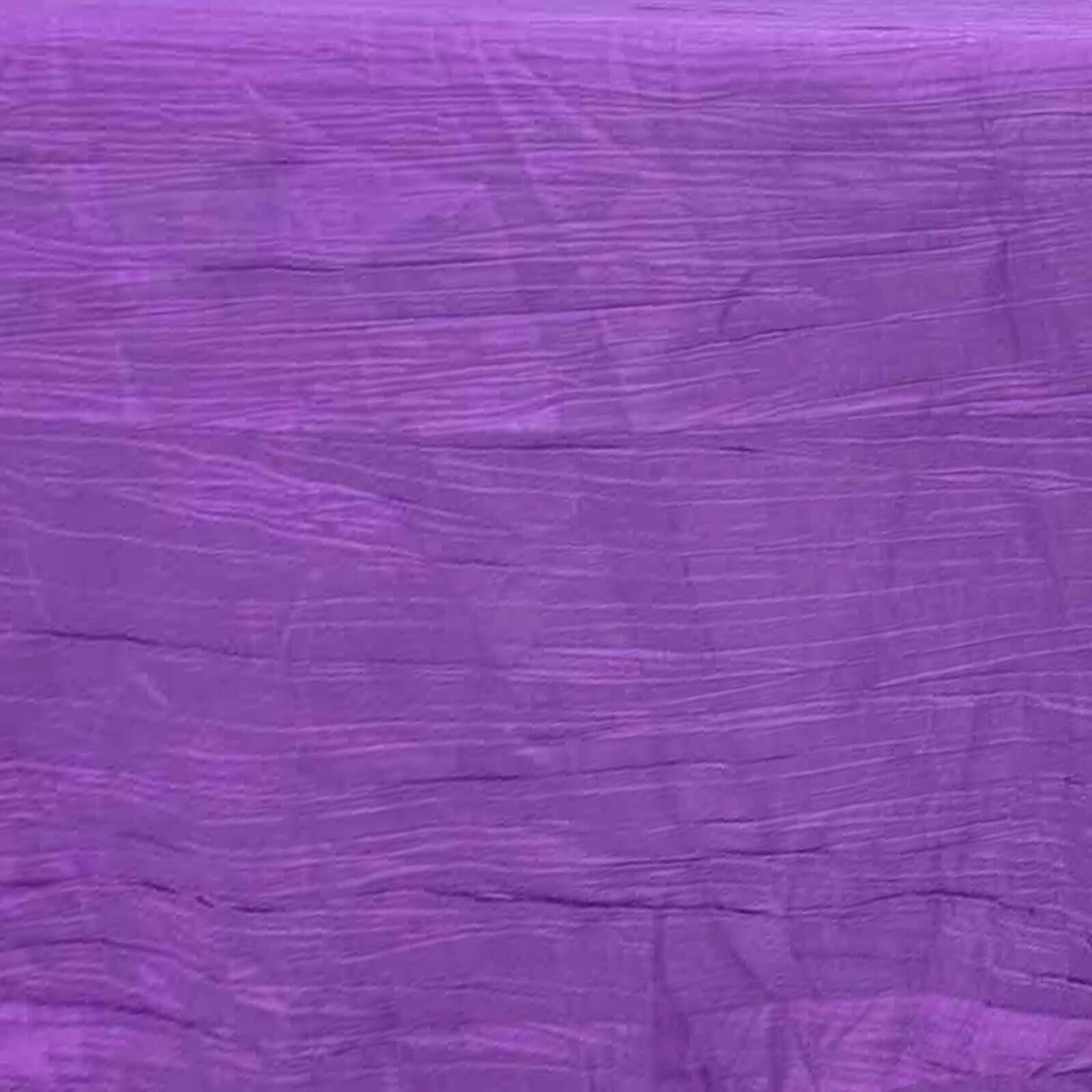 Taffeta 60"x102" Rectangle Tablecloth Purple - Accordion Crinkle Table Cover