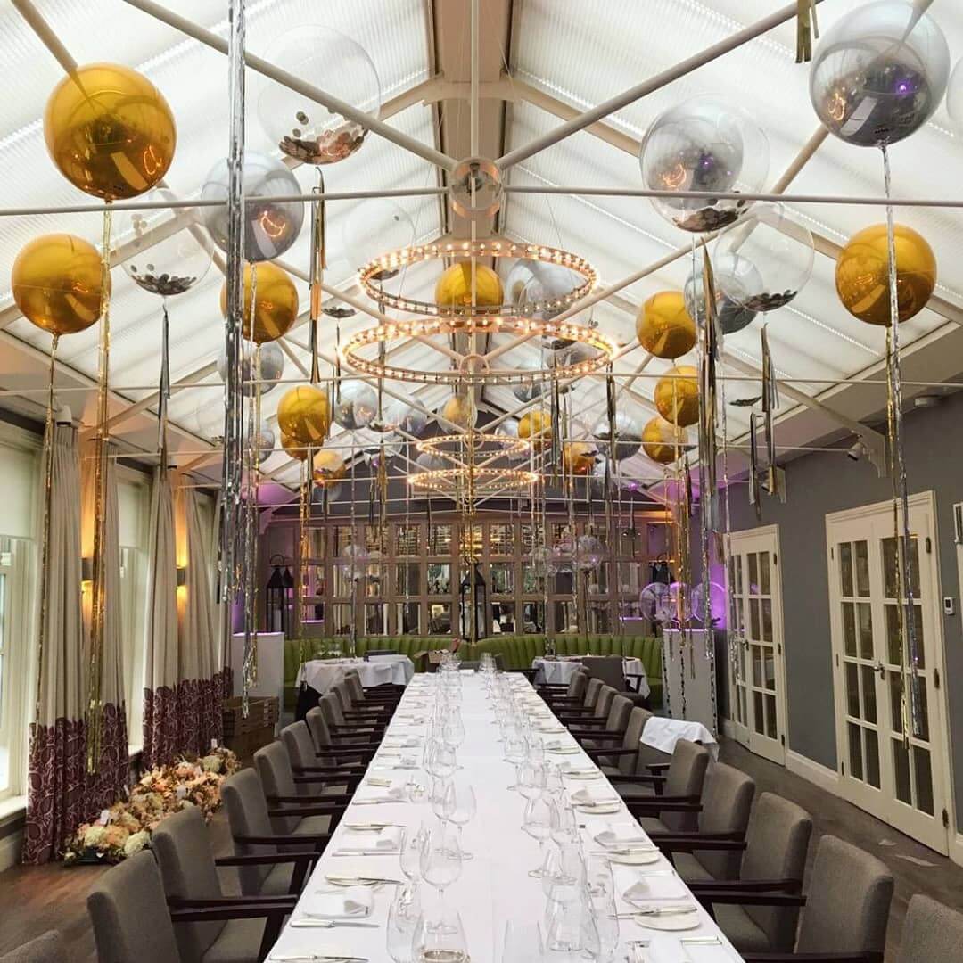 2 Pack 18" 4D Shiny Purple Sphere Mylar Foil Helium or Air Balloons