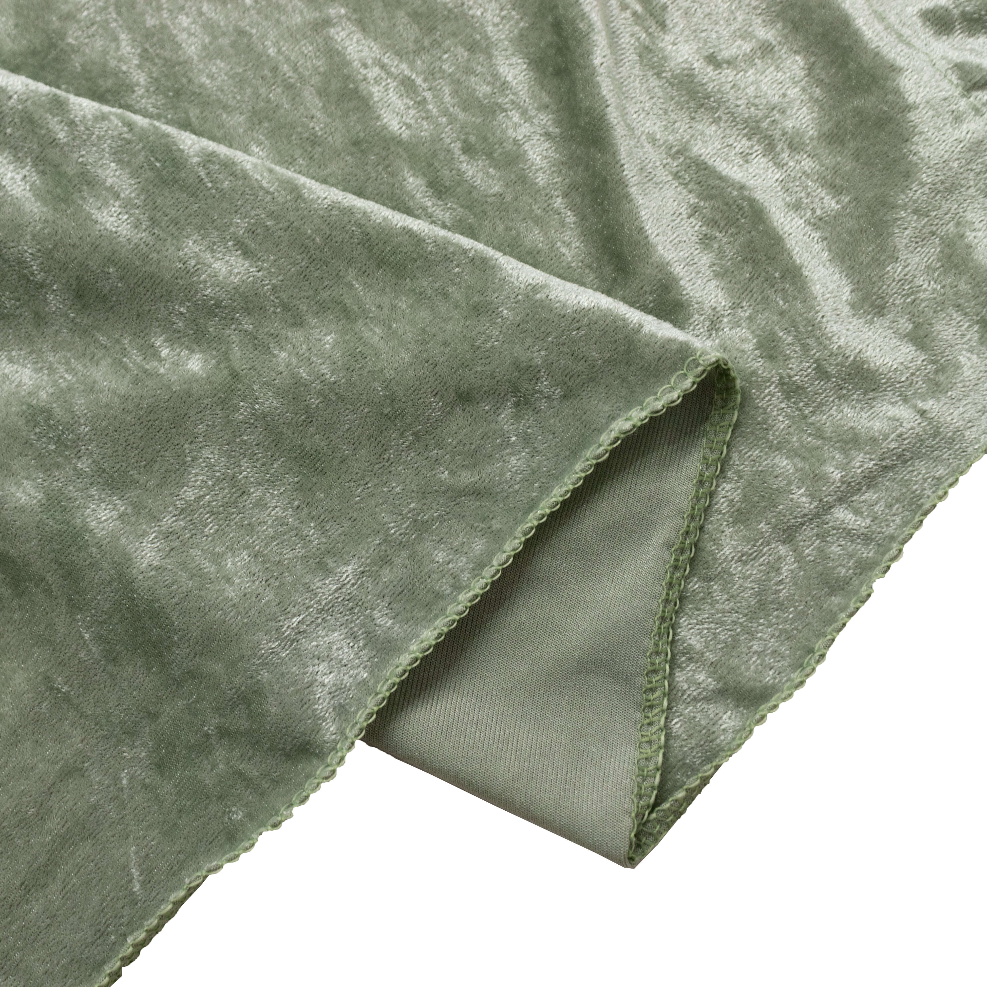 8ftx8ft Sage Green Premium Smooth Velvet Event Curtain Drapes, Privacy Backdrop Event Panel with Rod Pocket