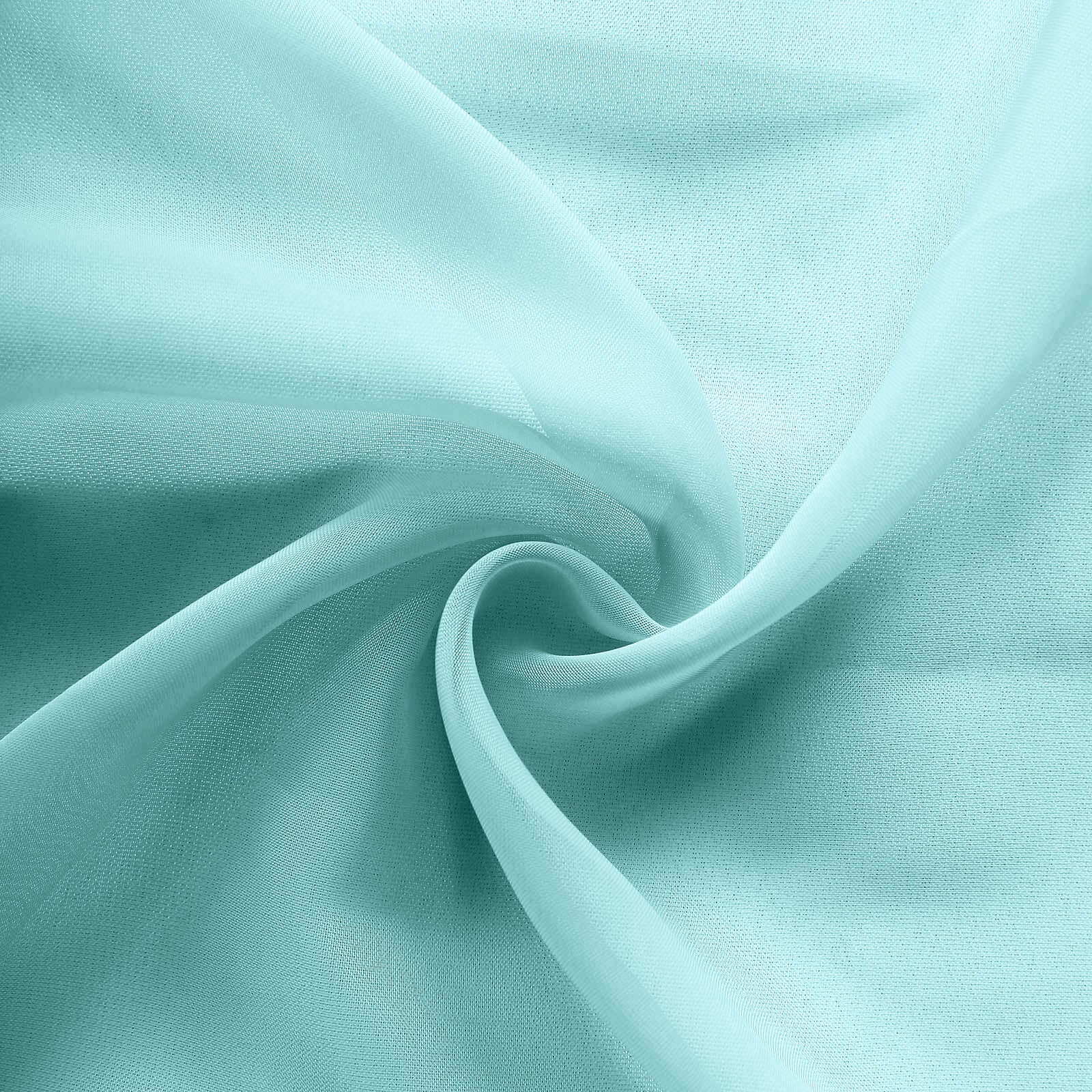 5 Pack Organza Chair Sashes Turquoise - Reusable Sheer Chair Bows 6"x108"