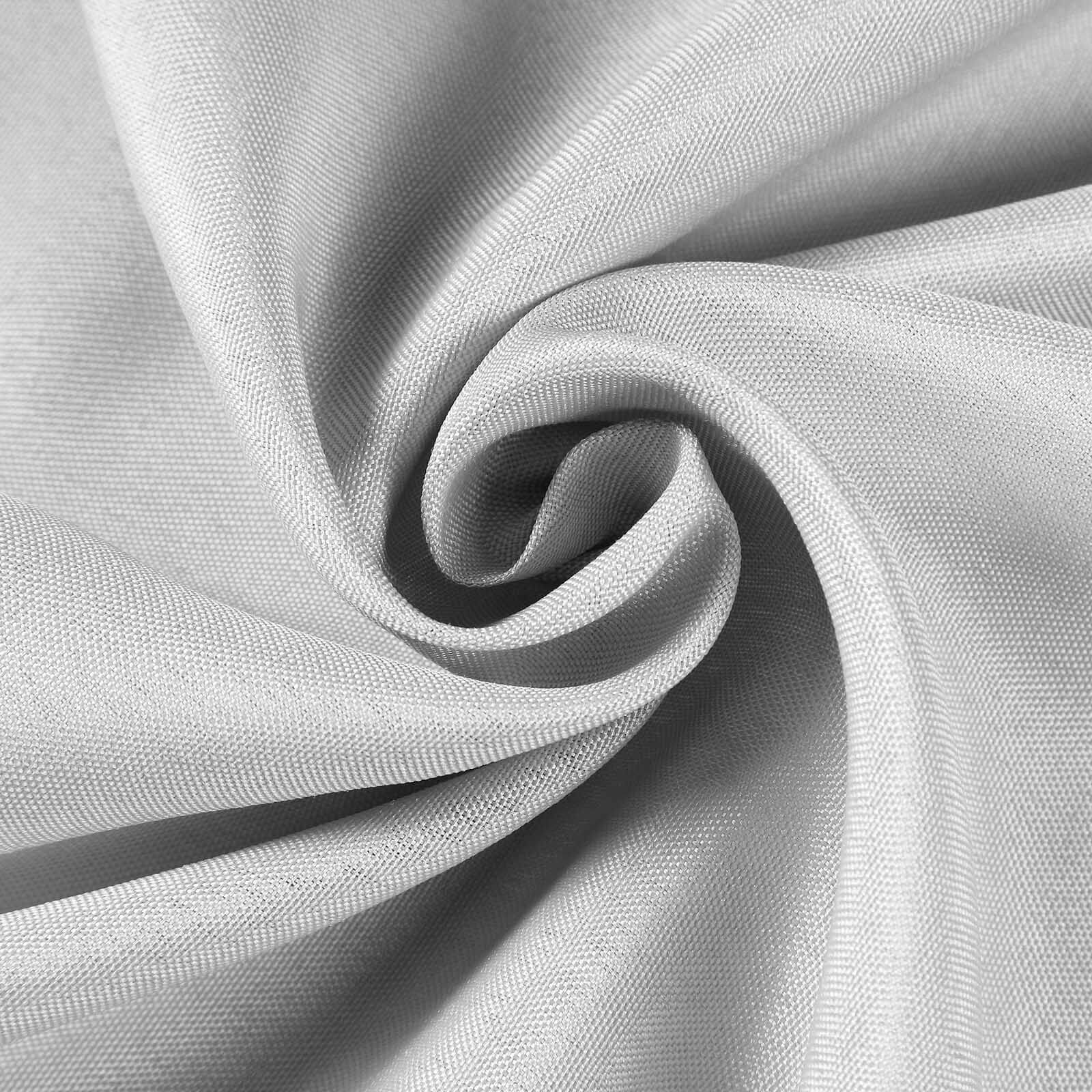 Polyester 108" Round Tablecloth Silver - Wrinkle-Resistant Table Cover