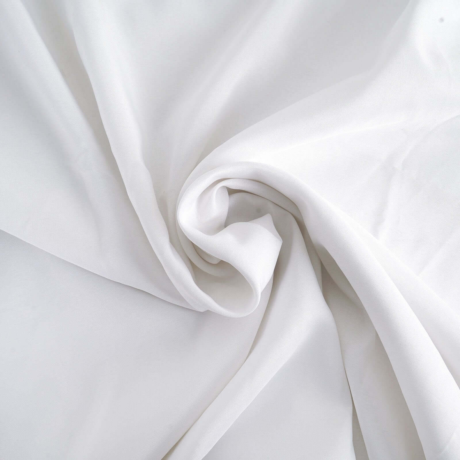 Fitted Polyester 96"x30" Rectangle Tablecloth White - Durable and Easy to Maintain Table Cover for Trade Shows, Catering & Events
