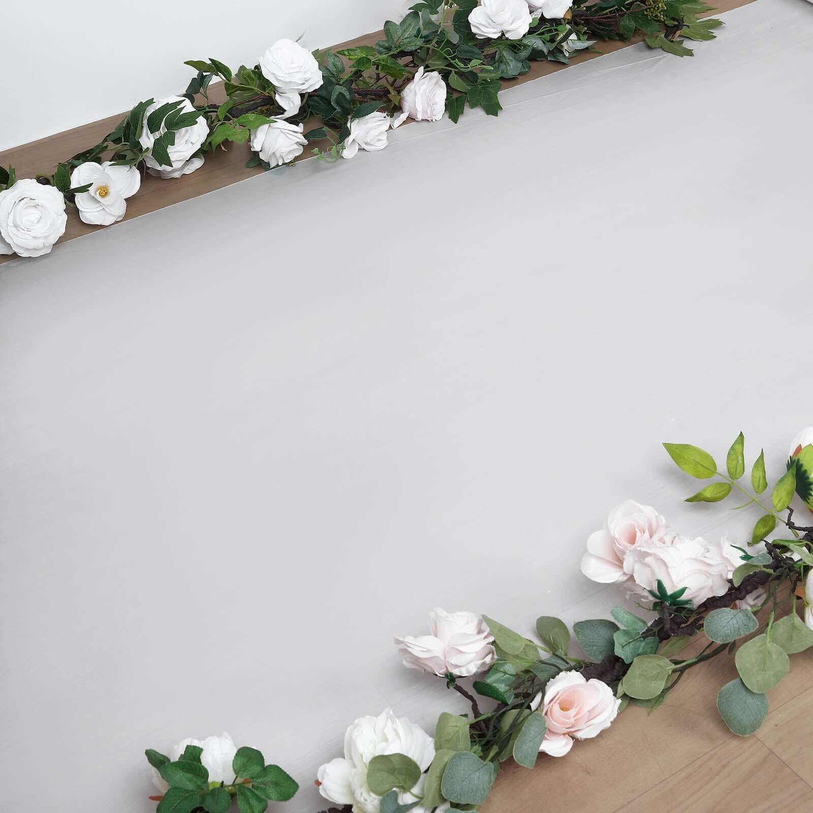 40"x100ft White PVC Aisle Runner
