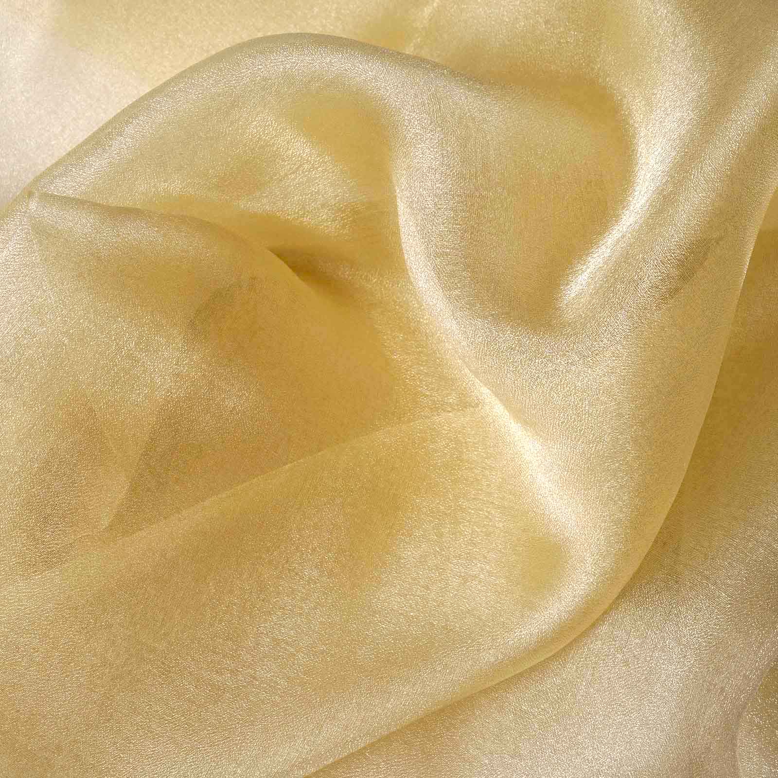 12"x10yd Champagne Sheer Chiffon Fabric Bolt, DIY Voile Drapery Fabric
