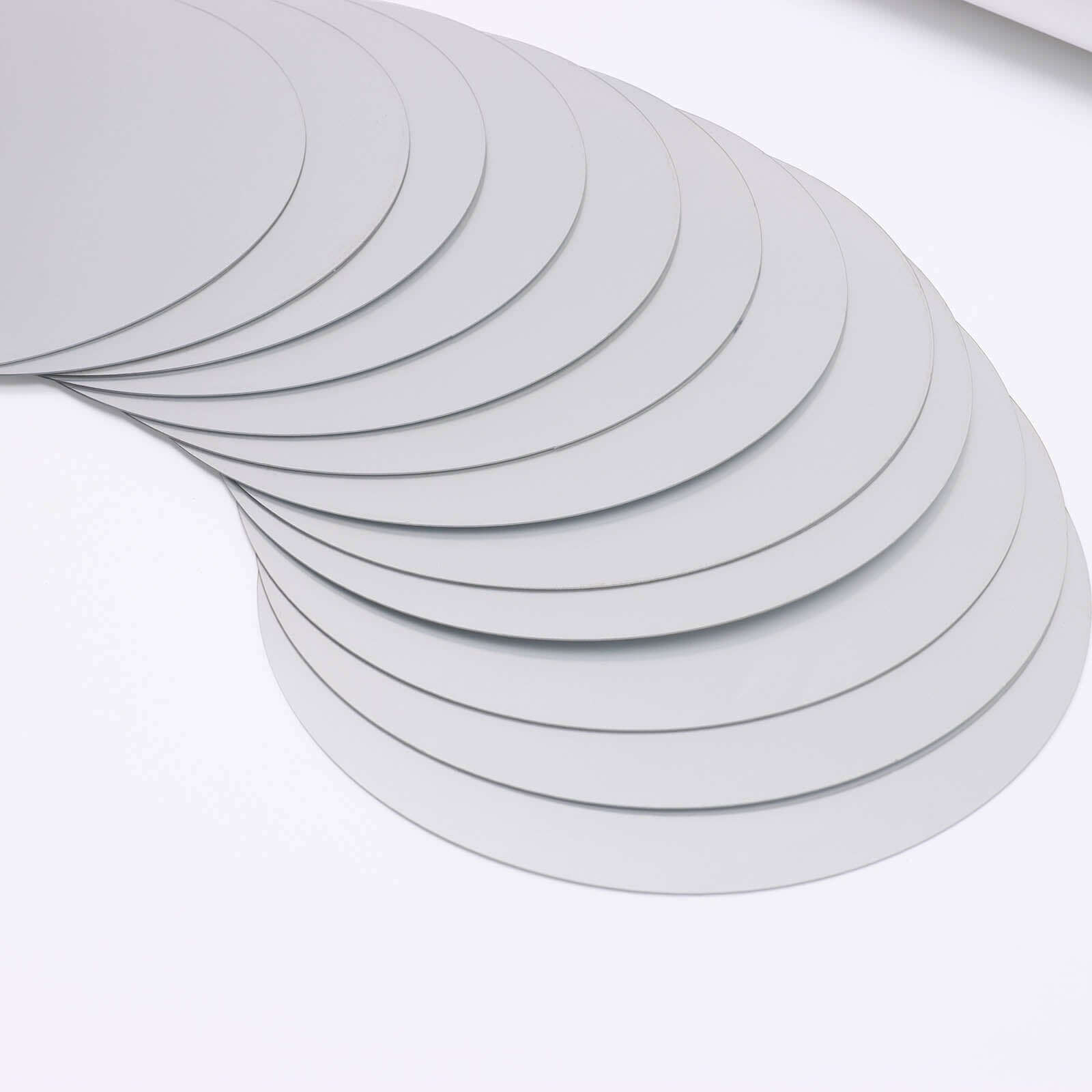 12 Pack Round Acrylic Mirror Wall Stickers, 10" Removable Wall Decals For Home Decor