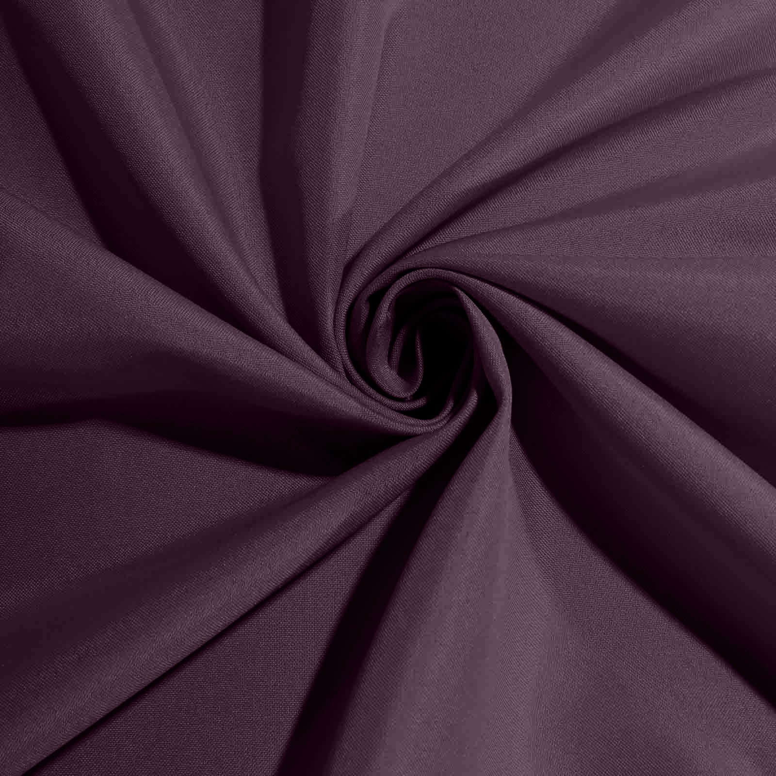 5 Pack Eggplant Cloth Napkins with Hemmed Edges, Reusable Polyester Dinner Linen Napkins - 20"x20"