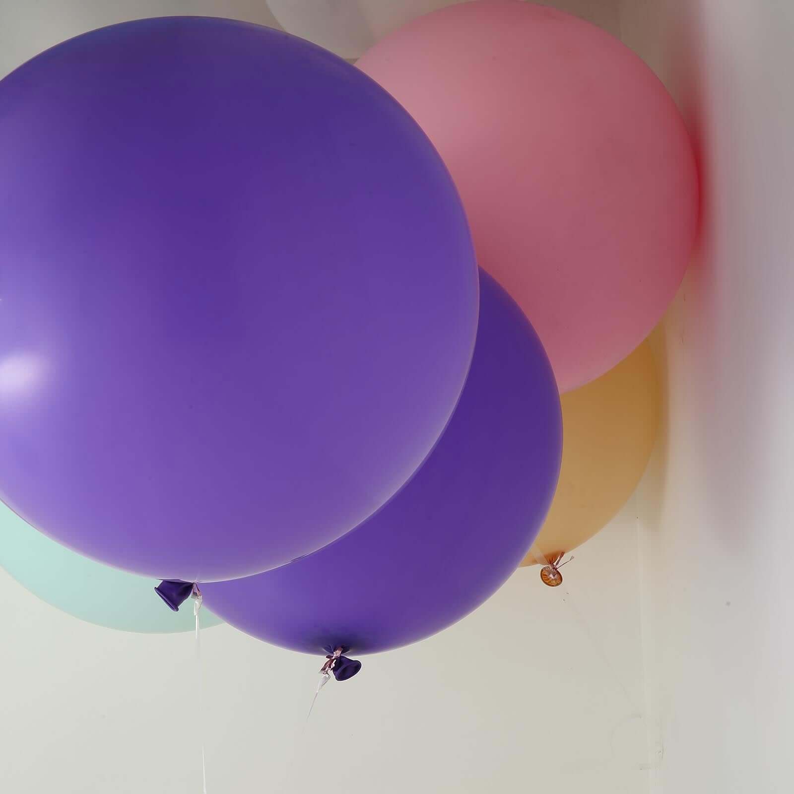 2 Pack 32" Large Matte Purple Helium or Air Premium Latex Balloons