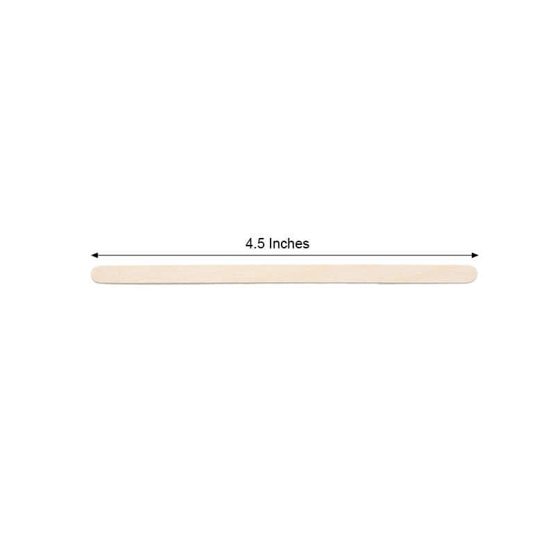 1000-Pack Birchwood Coffee Stirrers - Natural Eco-Friendly Wooden Stir Sticks for Tea & Cocktails 4.5"