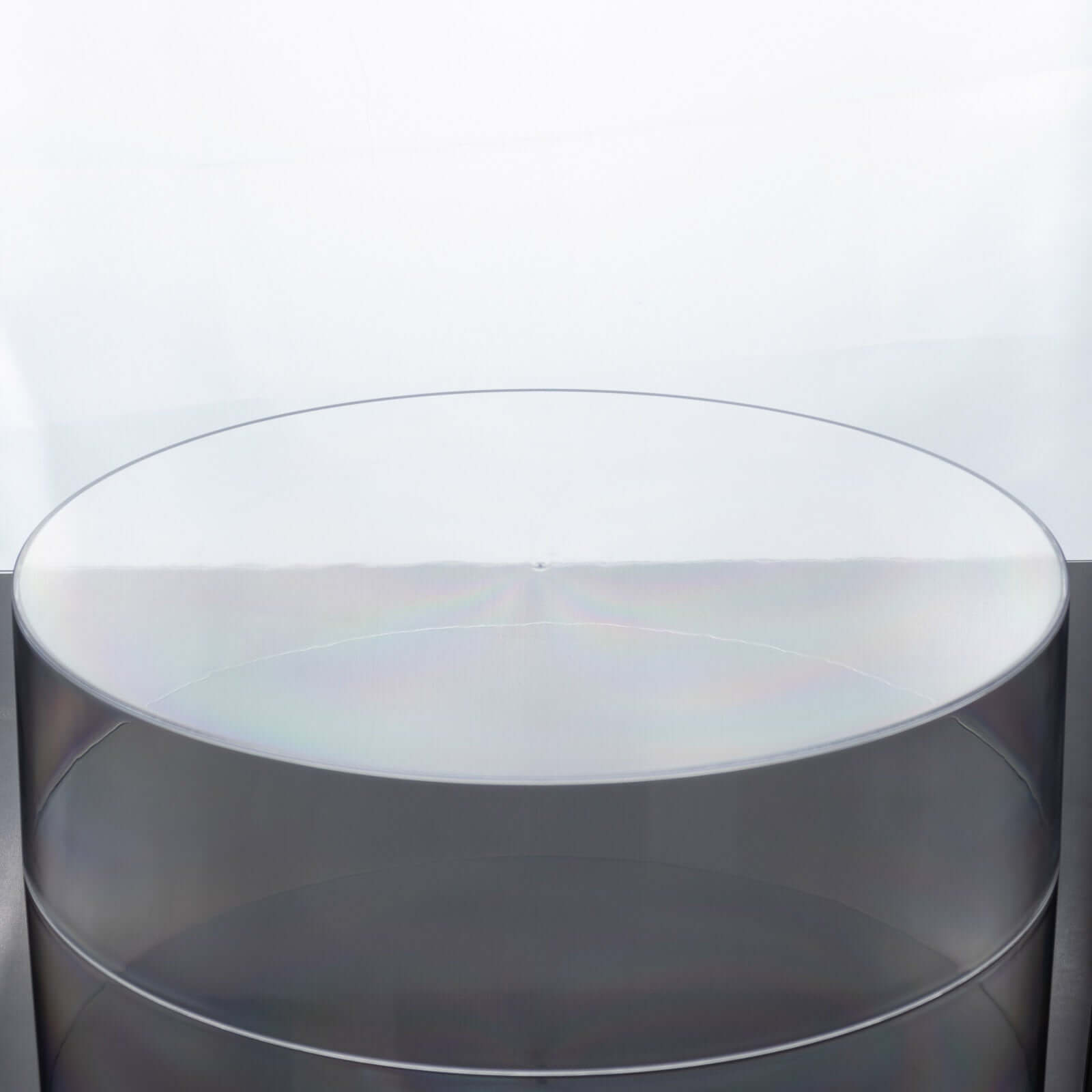 Acrylic Cake Stand Display Box Transparent Clear 18" Round - Decorative Pedestal Riser for Weddings