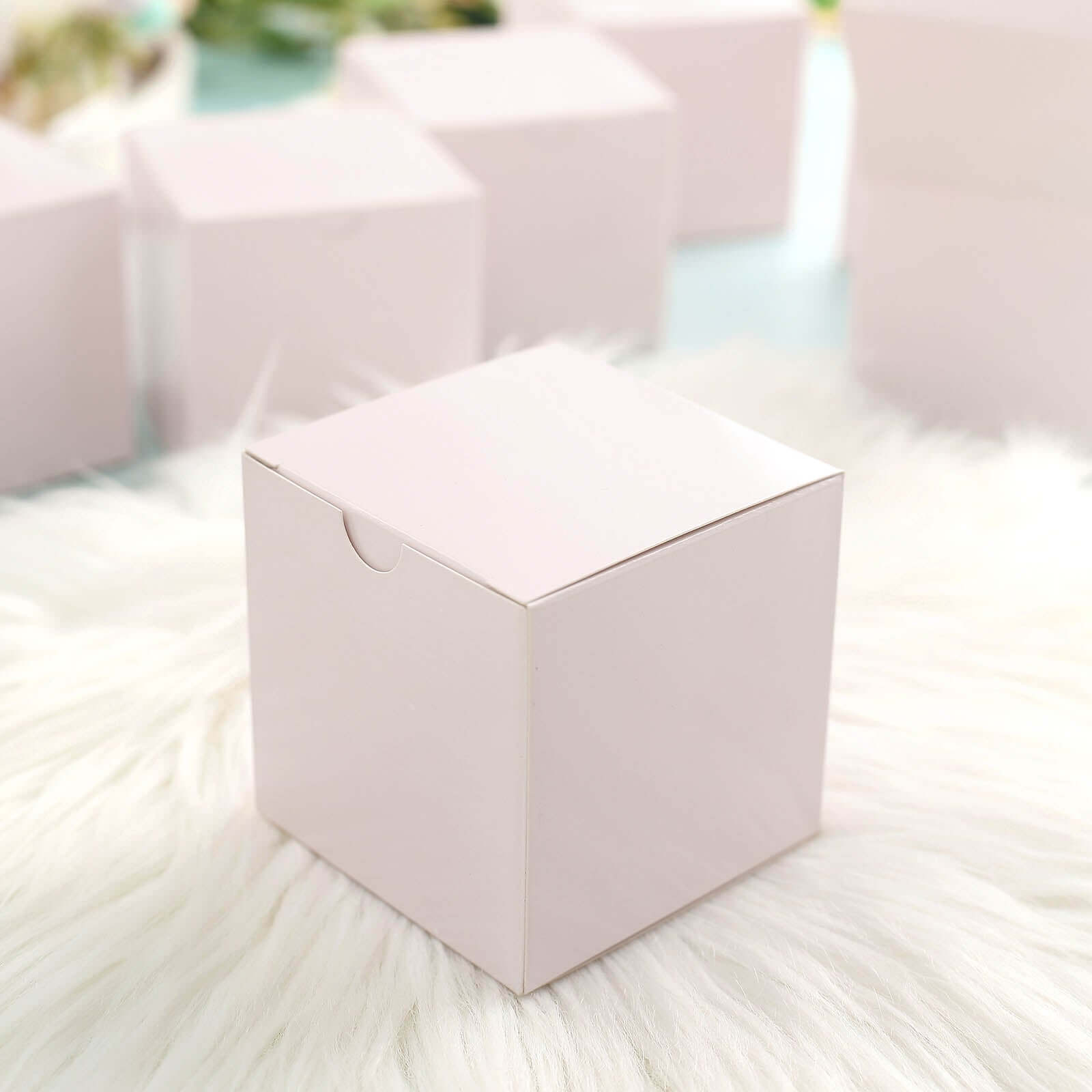 100 Pack 3" DIY Blush Party Shower Favor Candy Gift Boxes