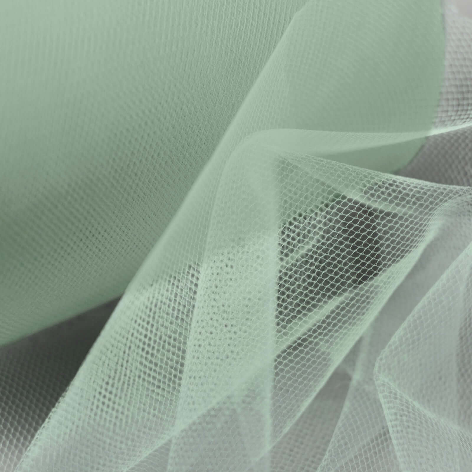 6"x100 Yards Mint Tulle Fabric Bolt, Sheer Fabric Spool Roll For Crafts