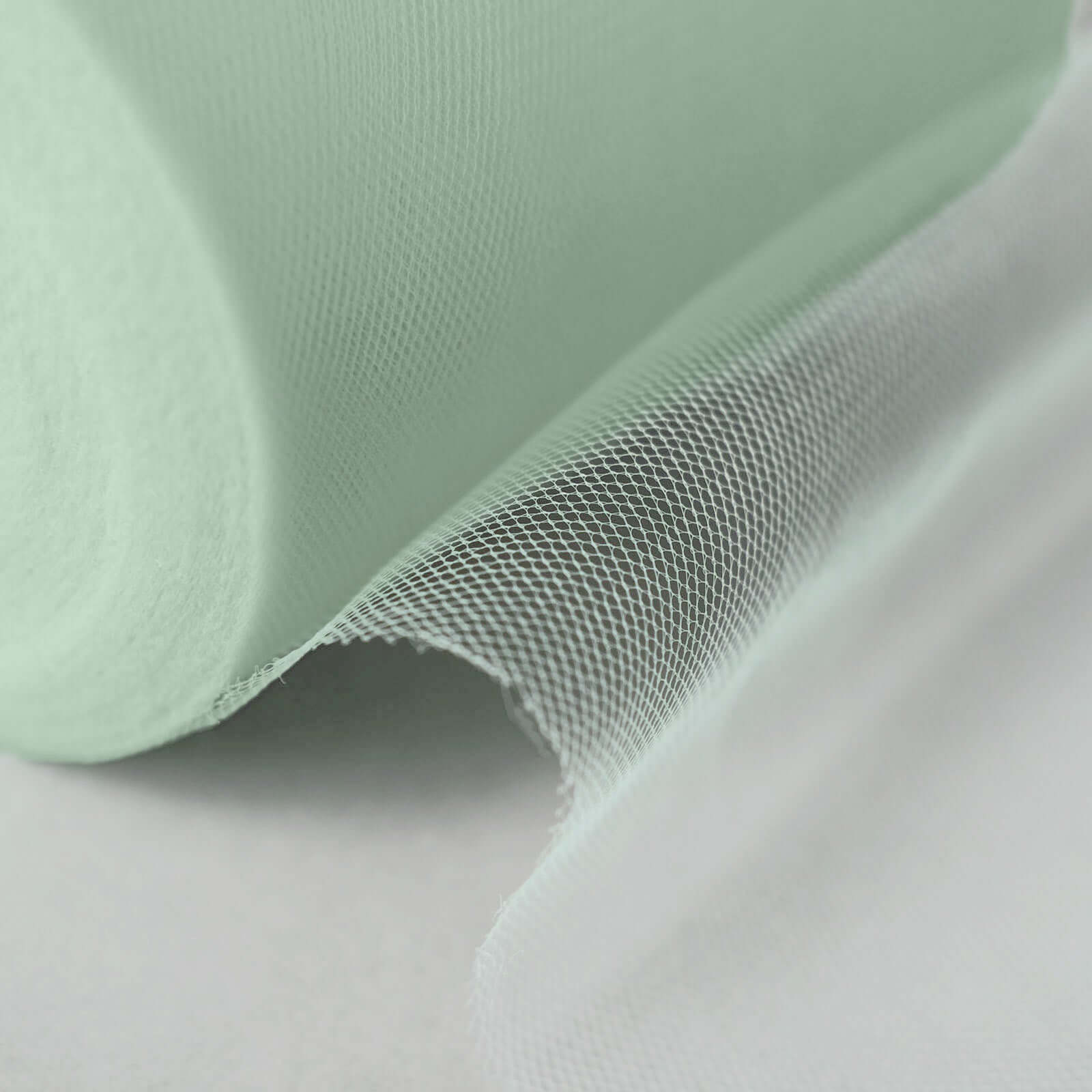 6"x100 Yards Mint Tulle Fabric Bolt, Sheer Fabric Spool Roll For Crafts