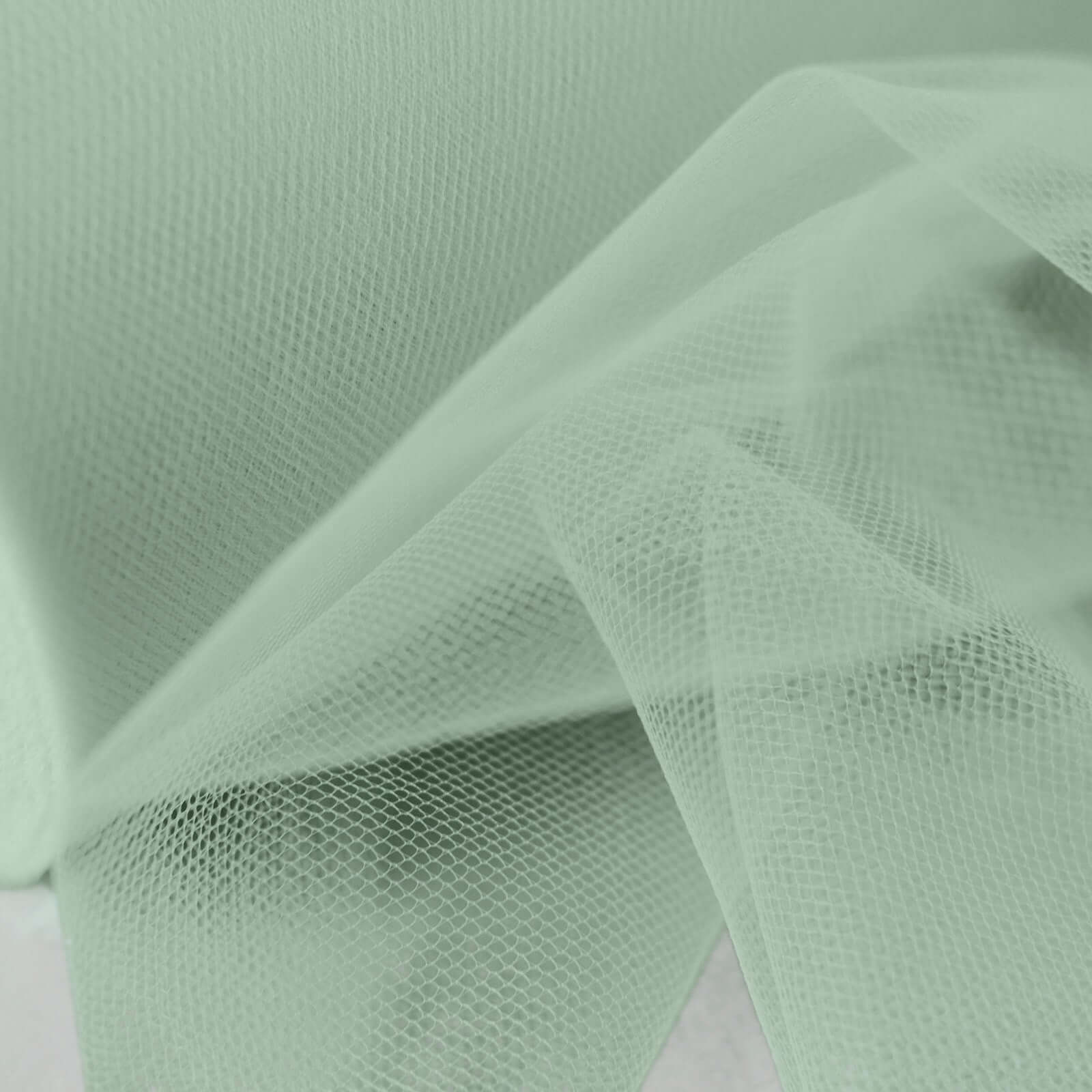 6"x100 Yards Mint Tulle Fabric Bolt, Sheer Fabric Spool Roll For Crafts