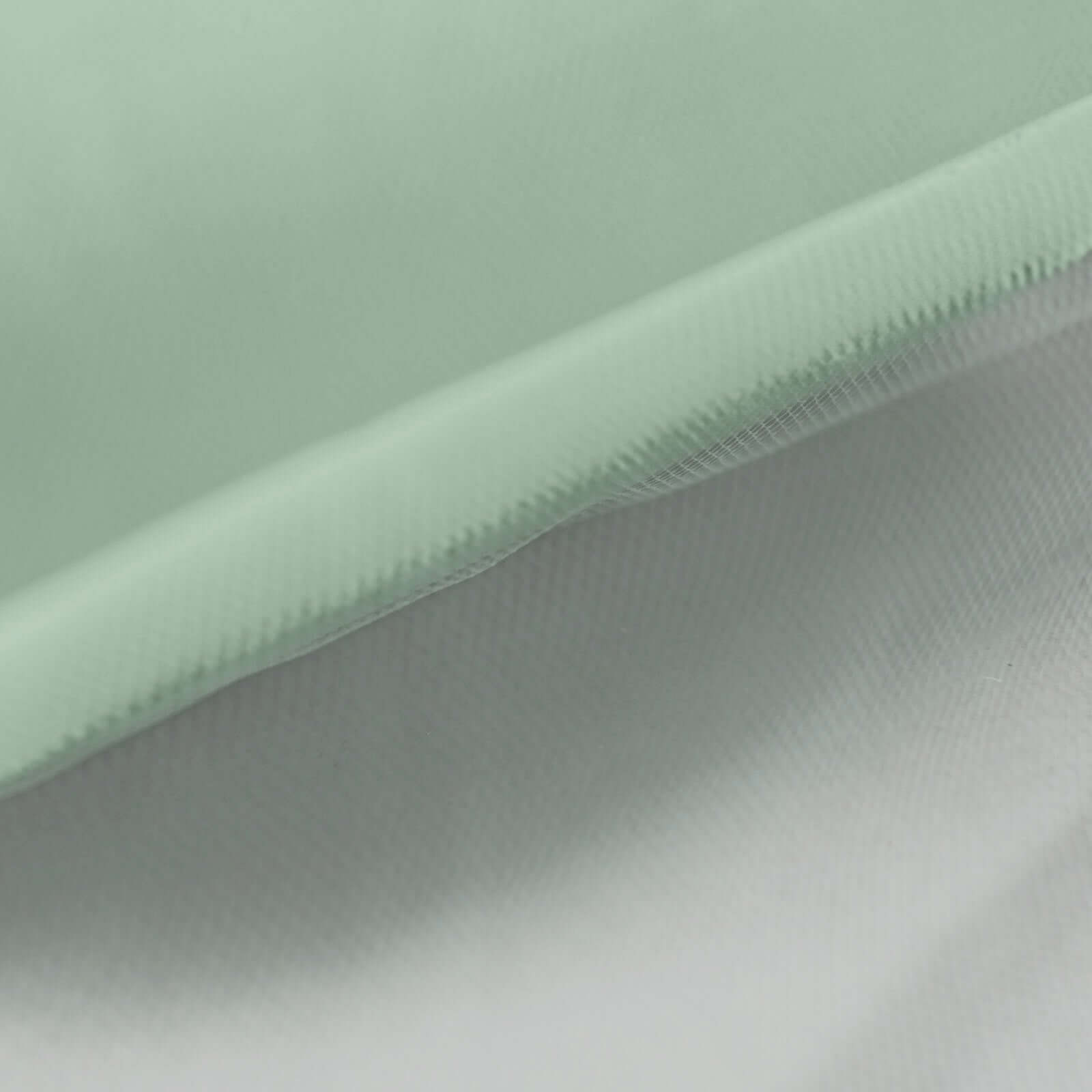 6"x100 Yards Mint Tulle Fabric Bolt, Sheer Fabric Spool Roll For Crafts