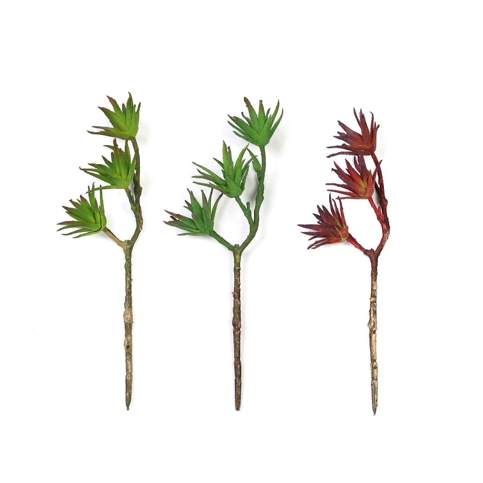 3 Pack 13" Assorted Artificial Yucca Aloe Vera Succulent Air Plants