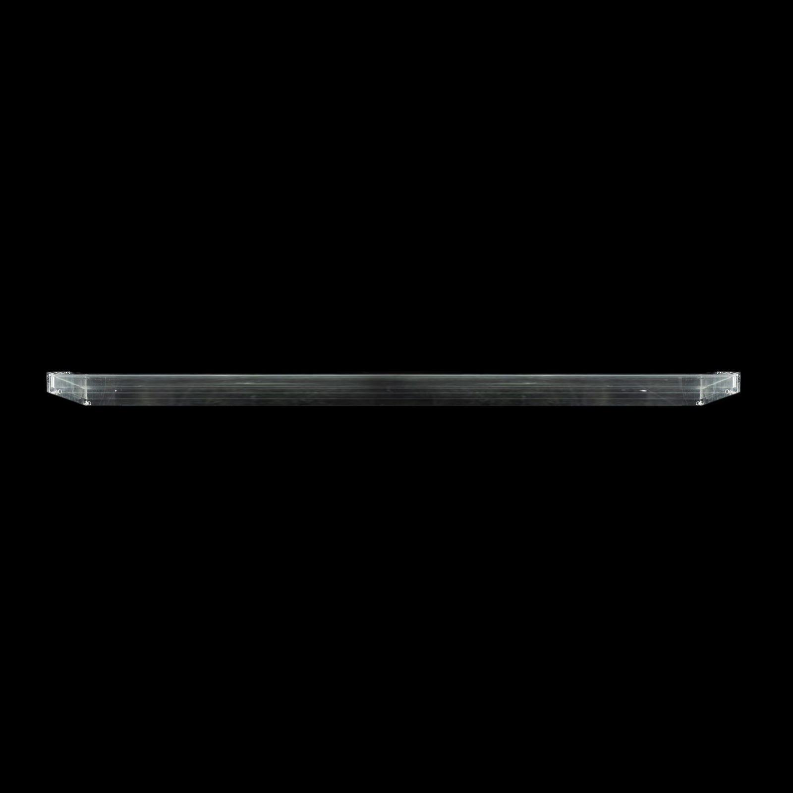 Acrylic Table Top Bridge Connector Rectangular Plate 46"x12" Clear - Durable Design for Pedestal Stands
