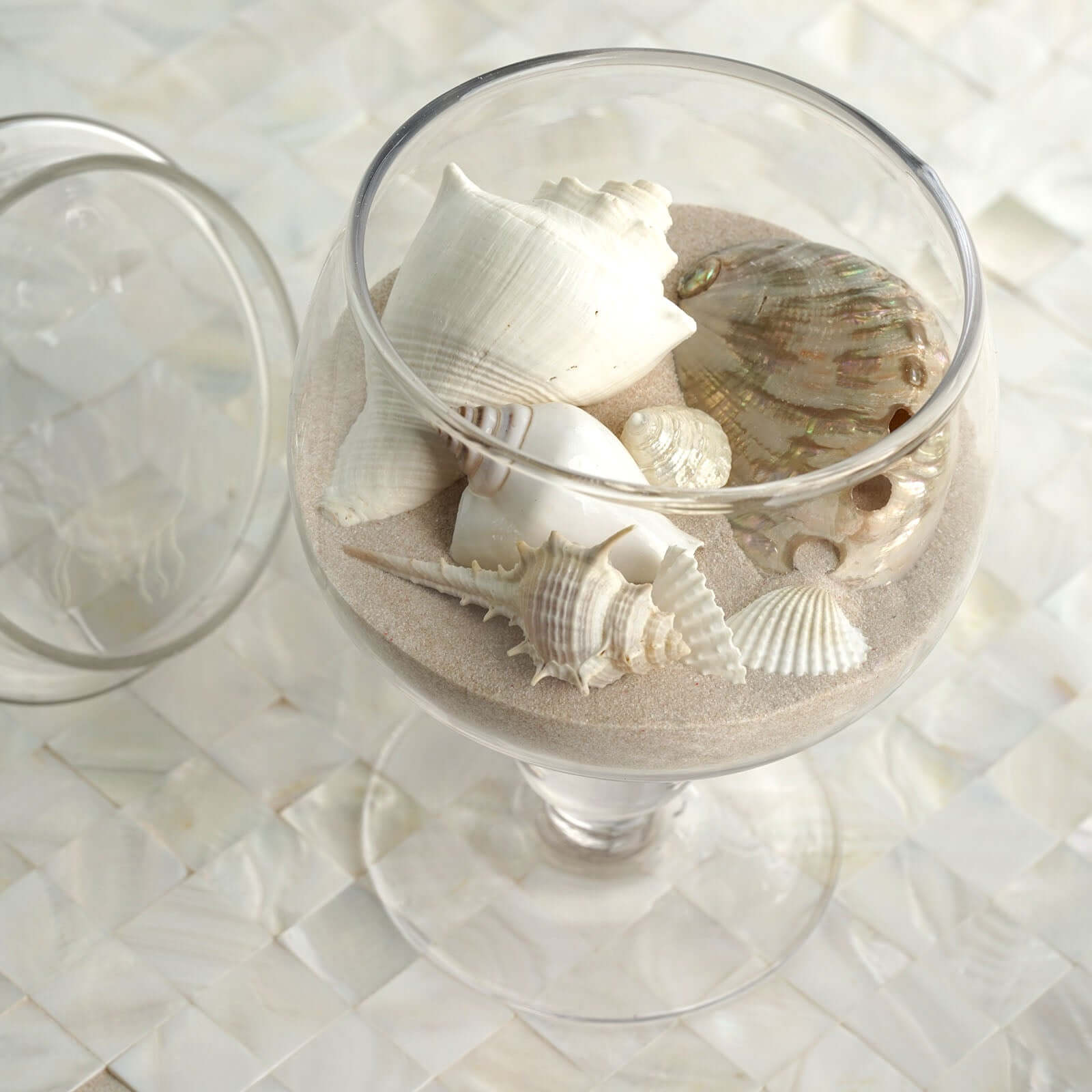 Set of 3 Glass Jars Apothecary Design Clear and Snap-On Lids - Stylish Decorative Candy Buffet Storage 8.5", 9", 10"