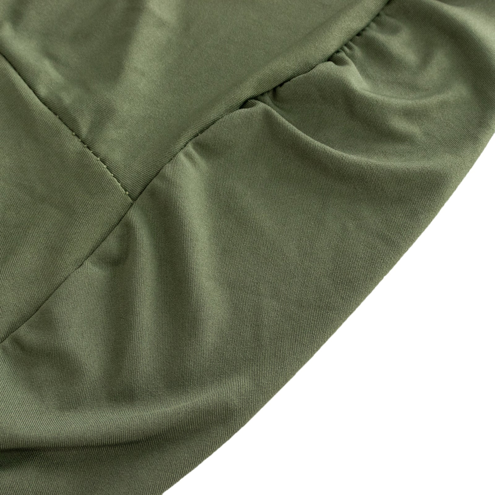 Spandex 24"-32" Round Cocktail Table Cover Dusty Sage Green - Easy to Maintain Stretch Fitted Highboy Tablecloth