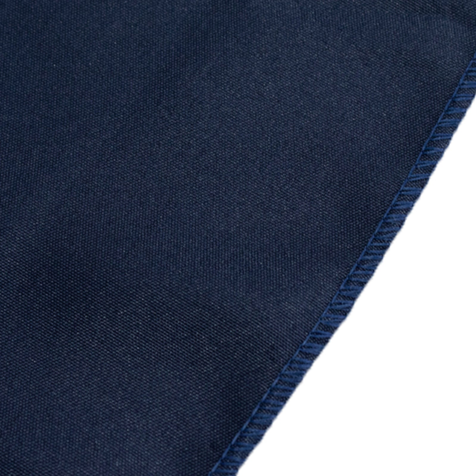 Fitted Polyester 72"x30" Rectangle Tablecloth Navy Blue with Open Back Design - Easy to Maintain and Wrinkle-Resistant Table Cover