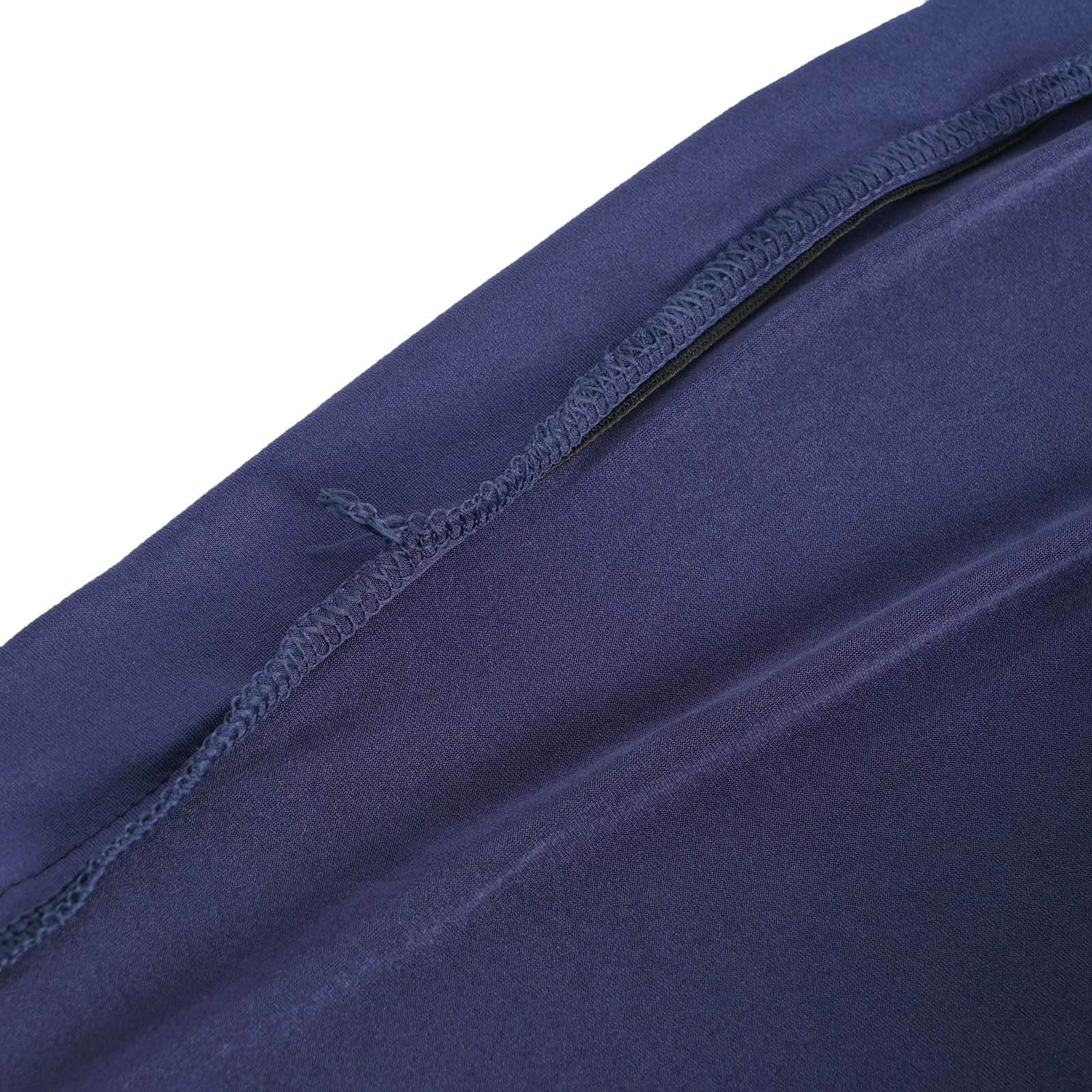 41-50 Gallons Navy Blue Stretch Spandex Round Trash Bin Container Cover