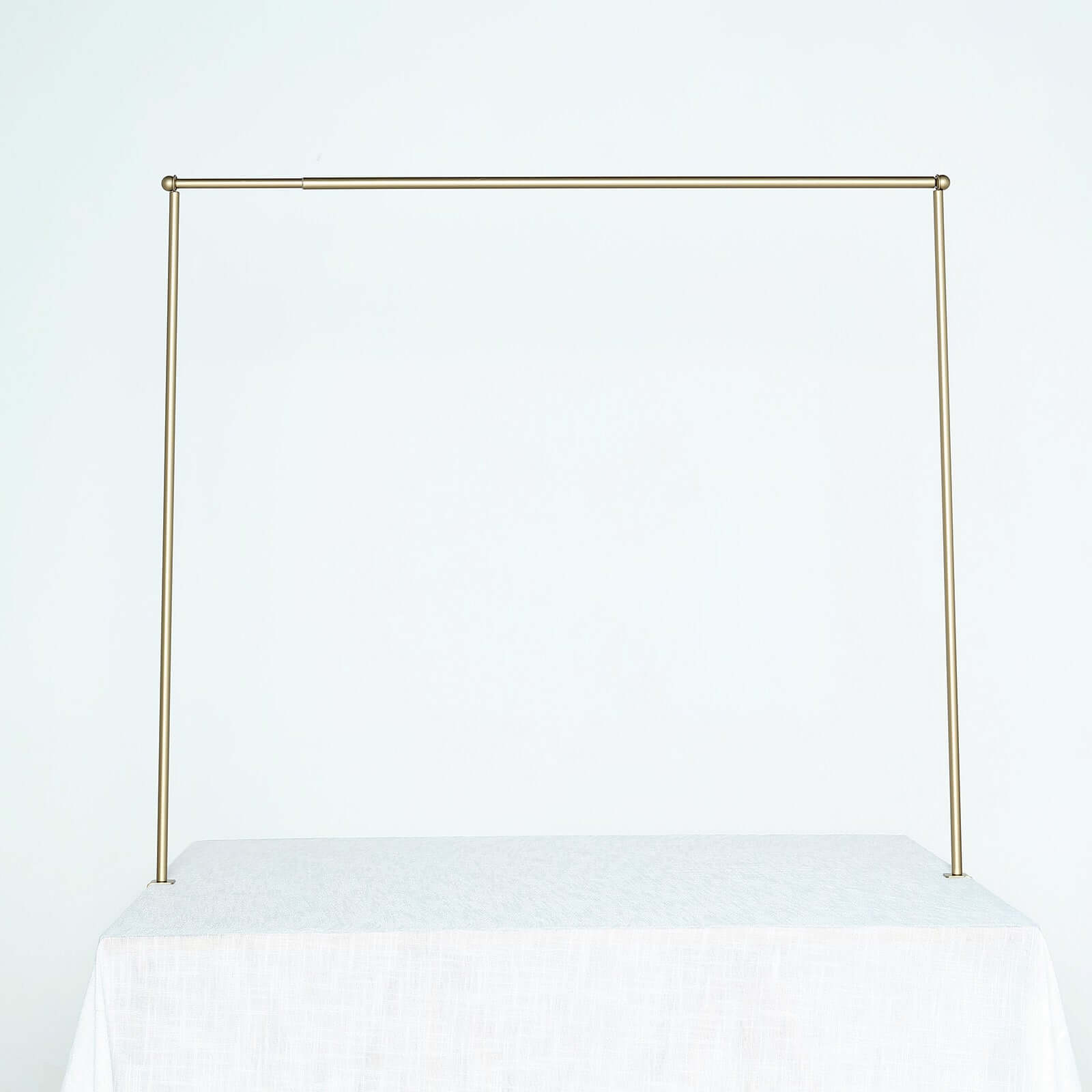 Over The Table Metal Rod Stand with Clamps Gold - Sturdy Adjustable Table Flower Arch Balloon Backdrop Frame Stand for Exquisite Event Setup & Decor 42"