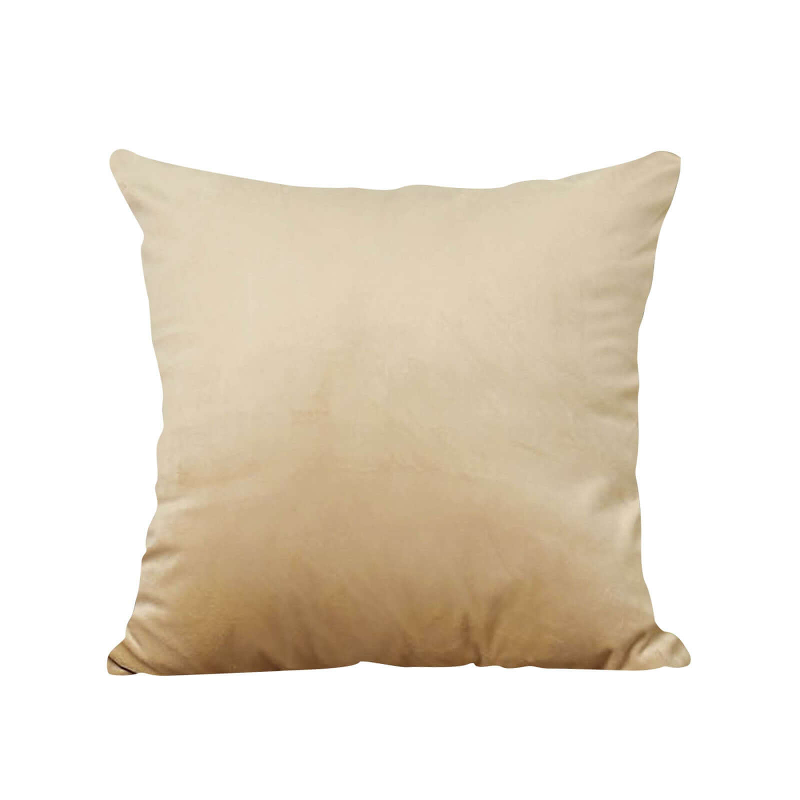 2 Pack 18" Champagne Soft Velvet Square Throw Pillow Cover