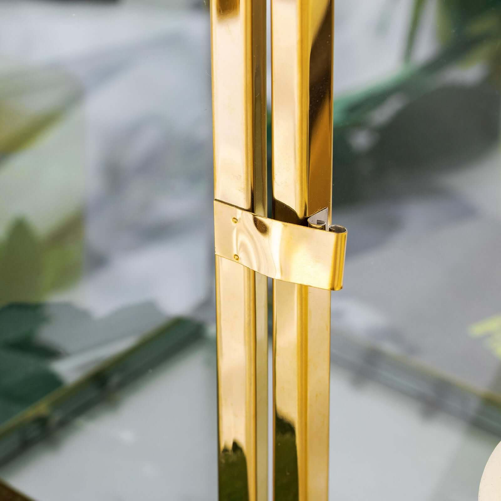 Stainless Steel Candle Lantern Vintage Top Design Gold - Outdoor Metal Patio Lantern Centerpiece 12"