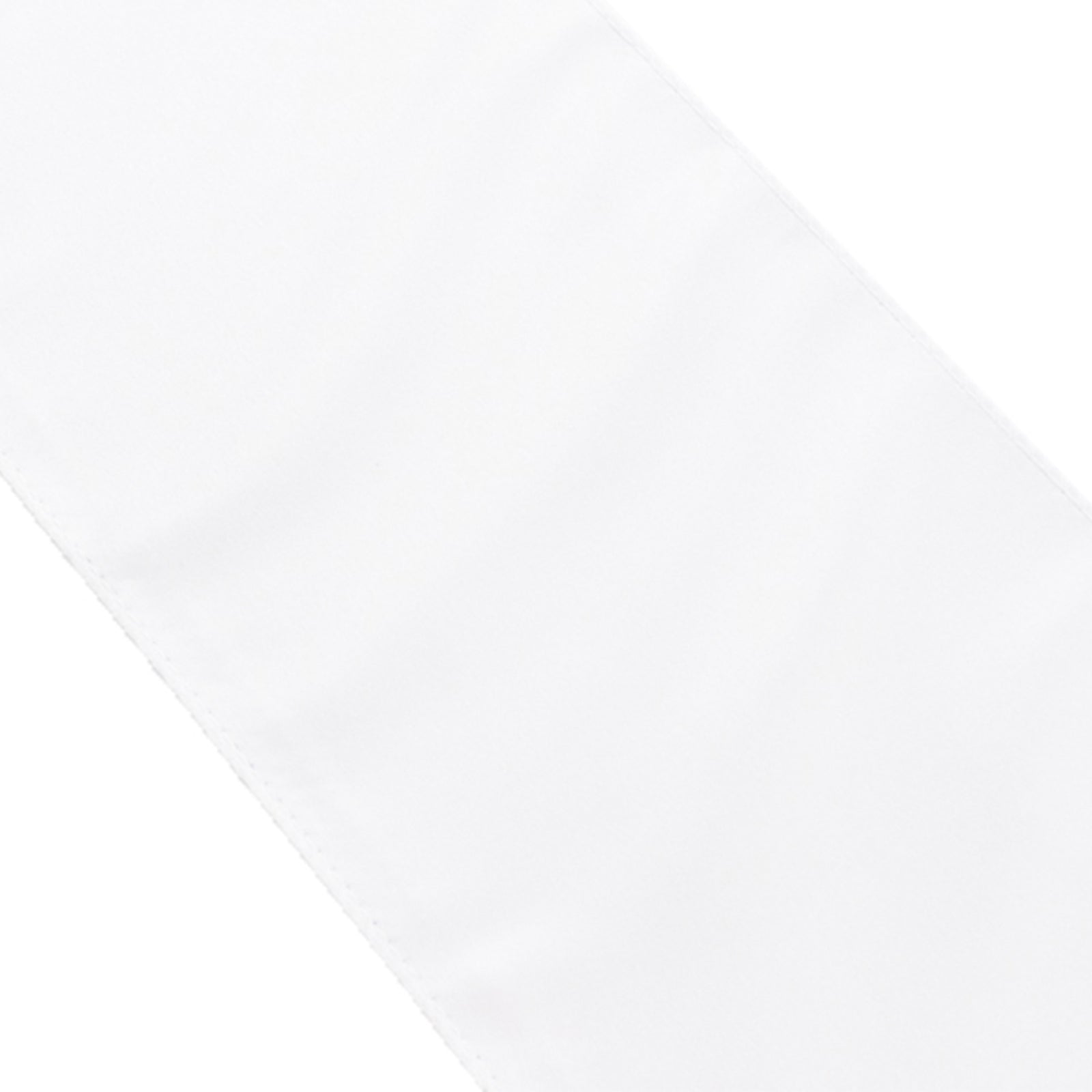 5 Pack Lamour Satin 6"x106" Chair Sashes White - Stylish Reusable Decorative Bows for Weddings & Gatherings
