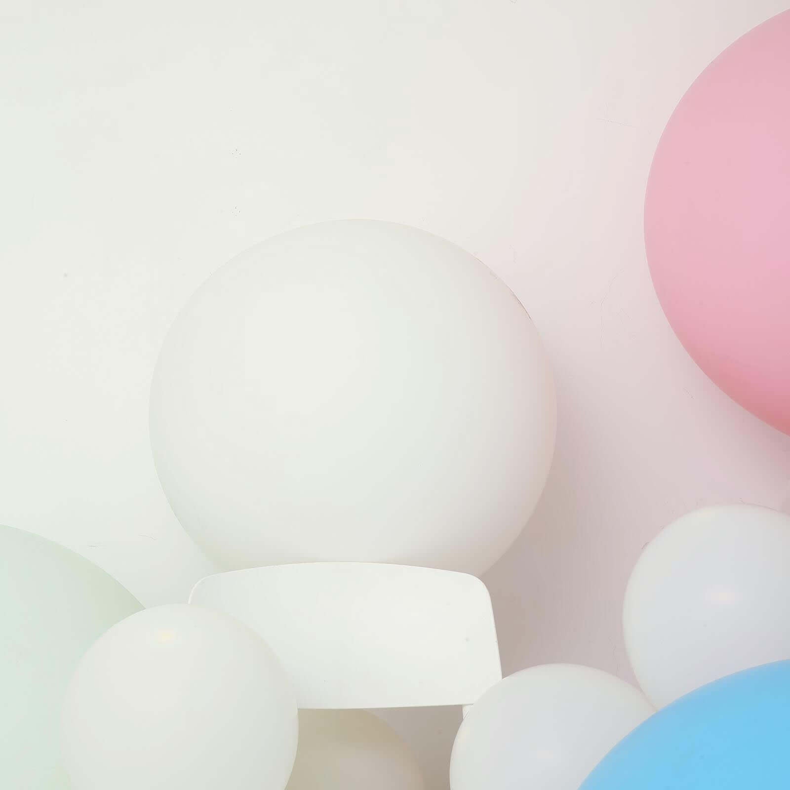 2 Pack 32" Large Balloons Helium or Air Latex Balloons Pastel White