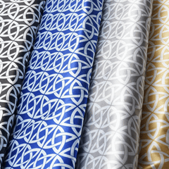54"x10 Yards Champagne Zen Design Satin Fabric Bolt, DIY Craft Fabric Roll